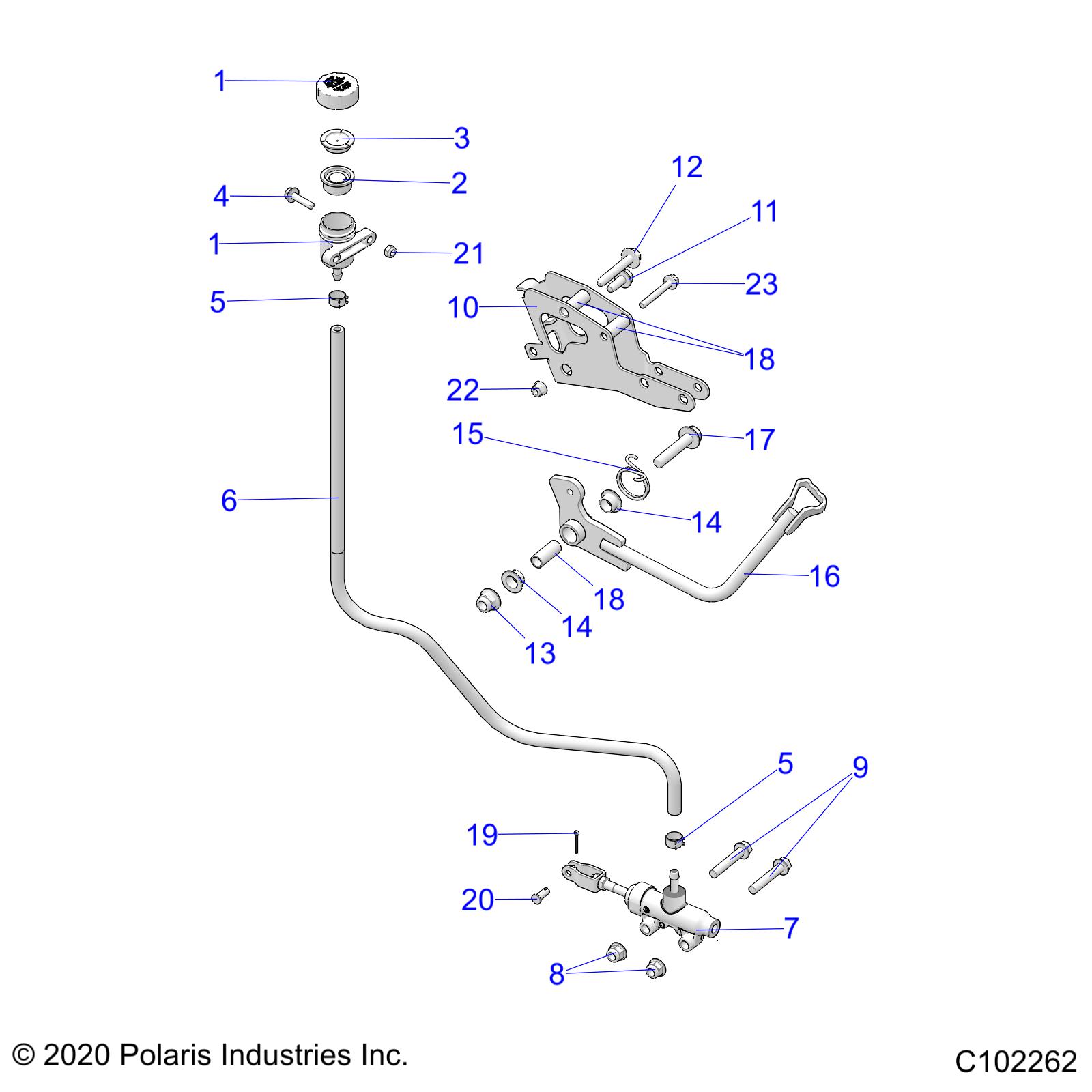 BRAKES, BRAKE PEDAL and MASTER CYLINDER - A21SXE95PG (C102262)