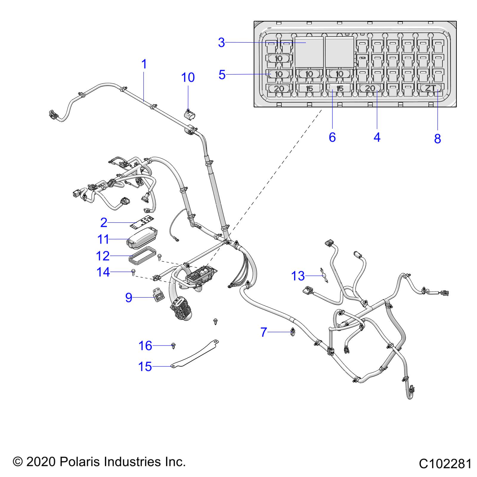 ELECTRICAL, WIRE HARNESS - A21HAB15N2 (C102281)