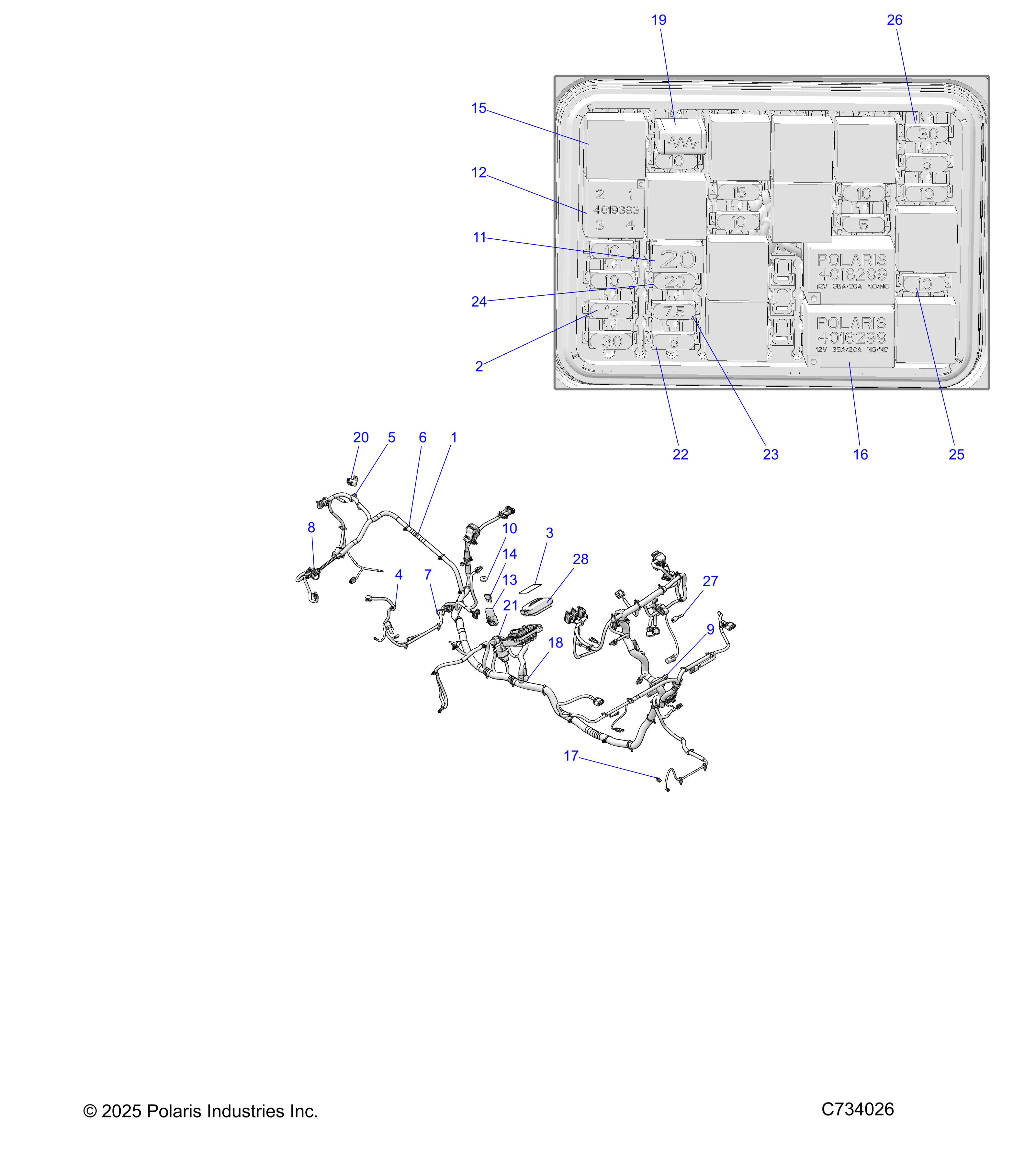 ELECTRICAL, WIRE HARNESS - R26RRED4DB (C734026