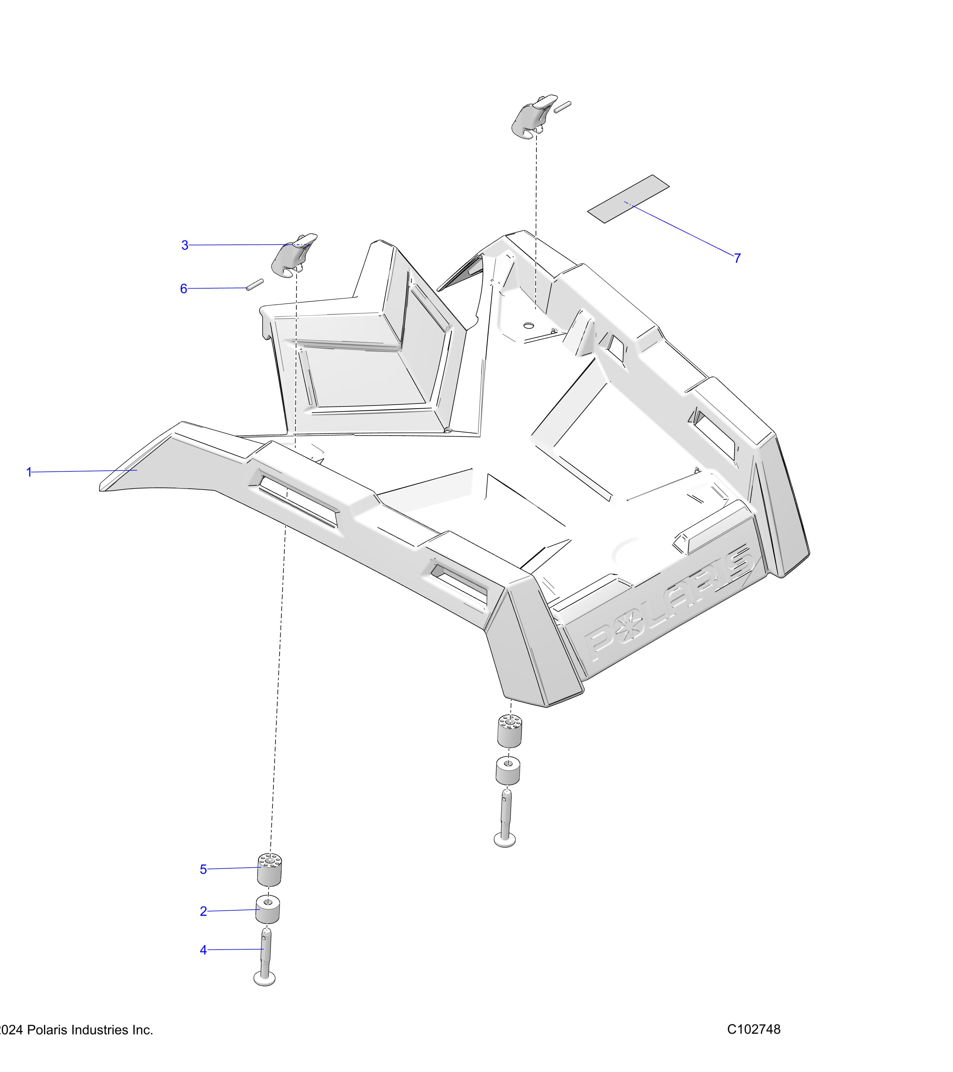 BODY, FRONT RACK - A25SVA85A4 (C102748)