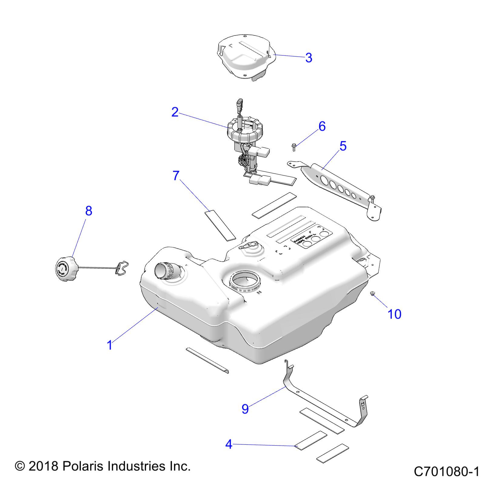 BODY, FUEL TANK, EVAP - Z20ASE99BH (C701080-1)