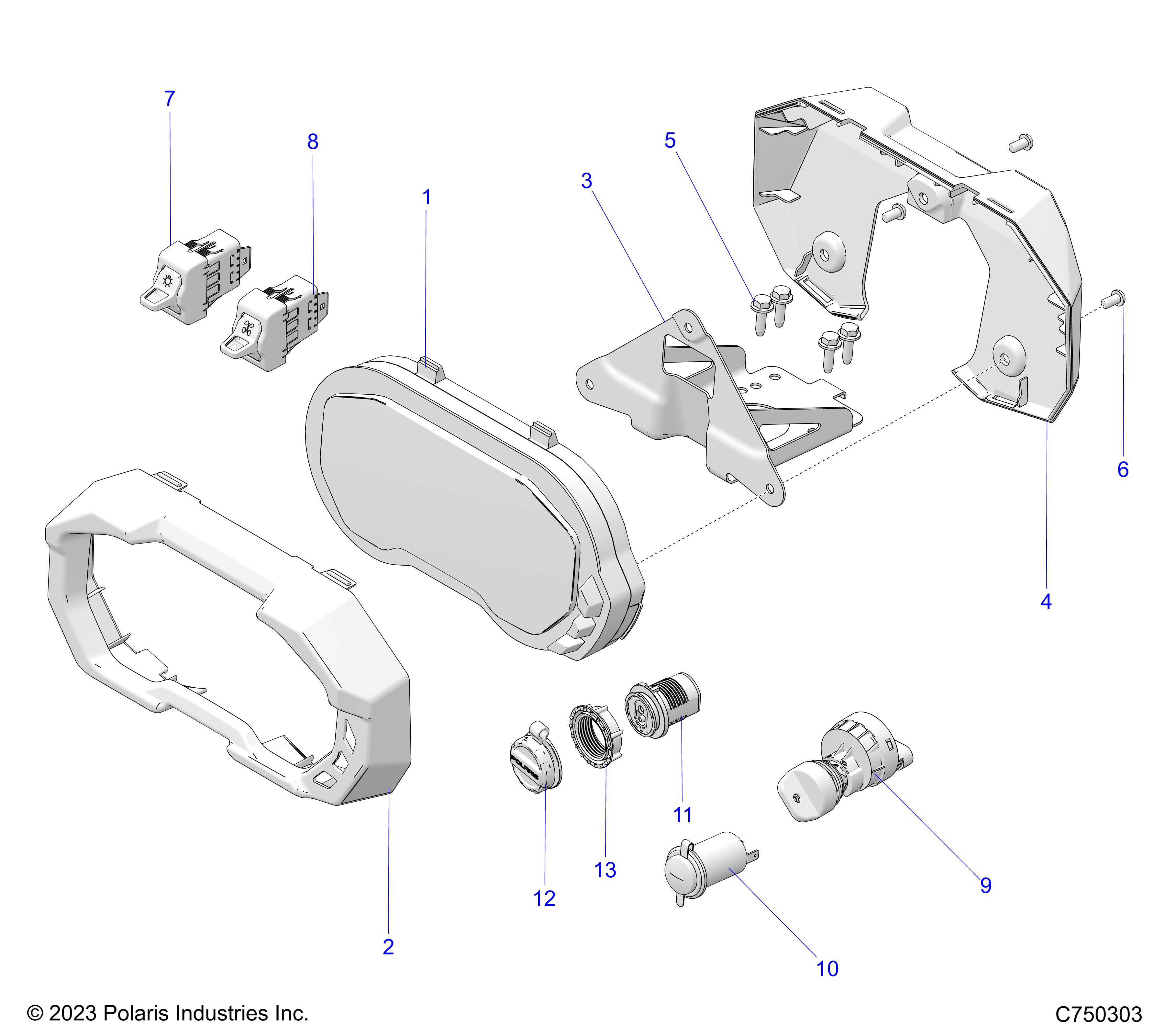 ELECTRICAL, DASH INSTRUMENTS AND CONTROLS -  Z25SPB92AF/BF (C750303)