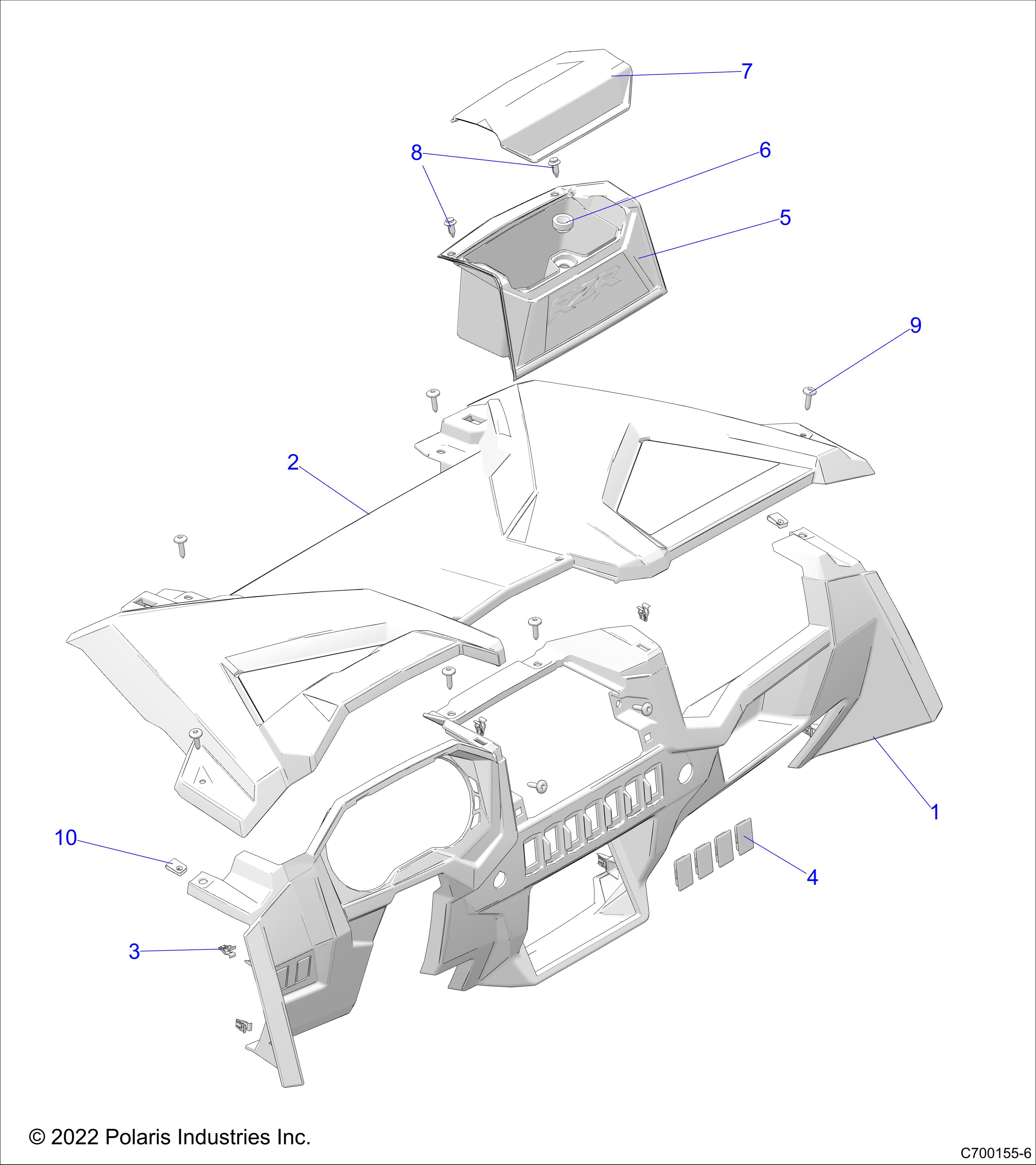 BODY, DASH - Z22NAV99AK/AR/BK/BR (C700155-6)