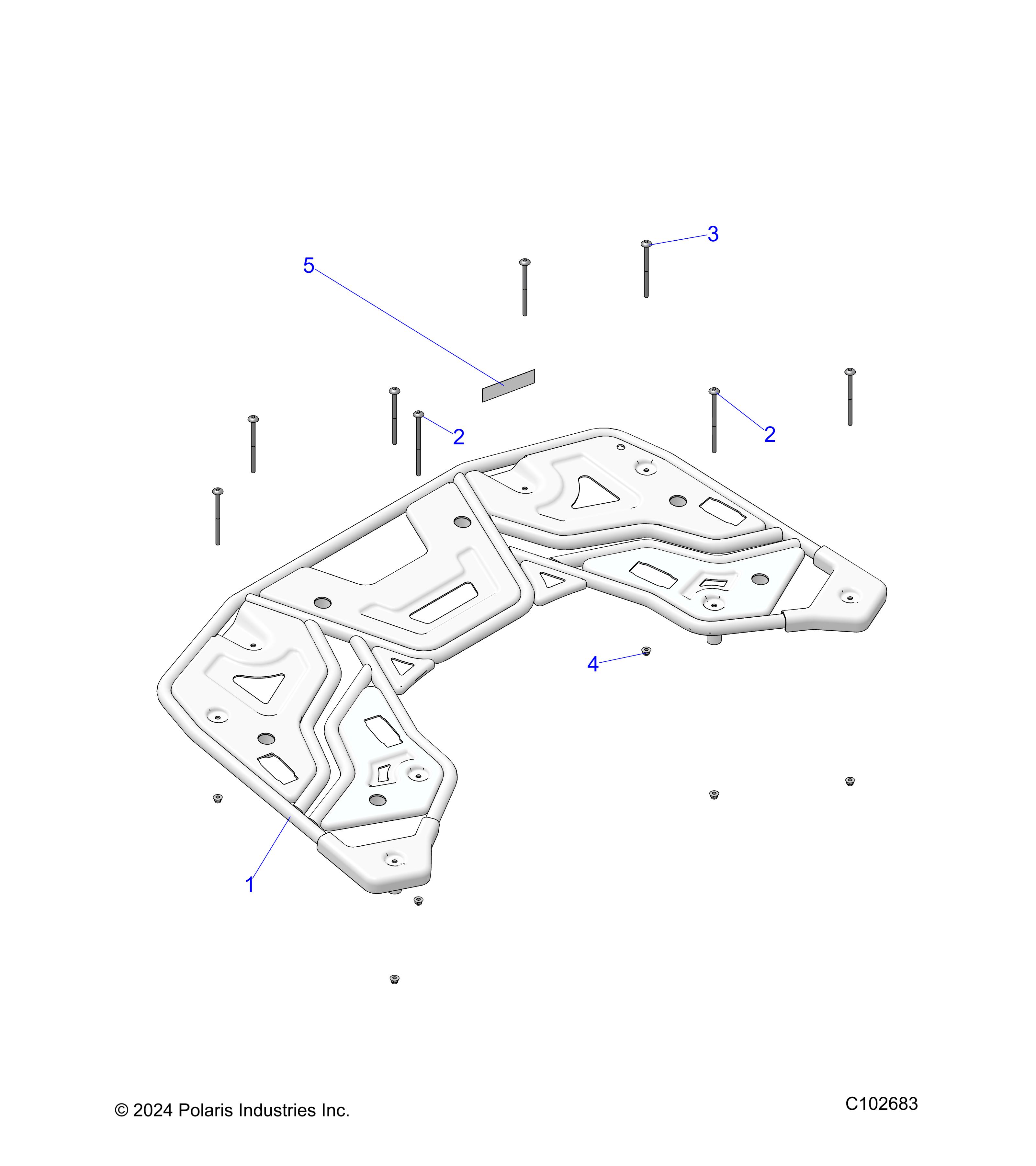 BODY, REAR RACK UTILITY- A25SEG50B1/B3 (C102683)