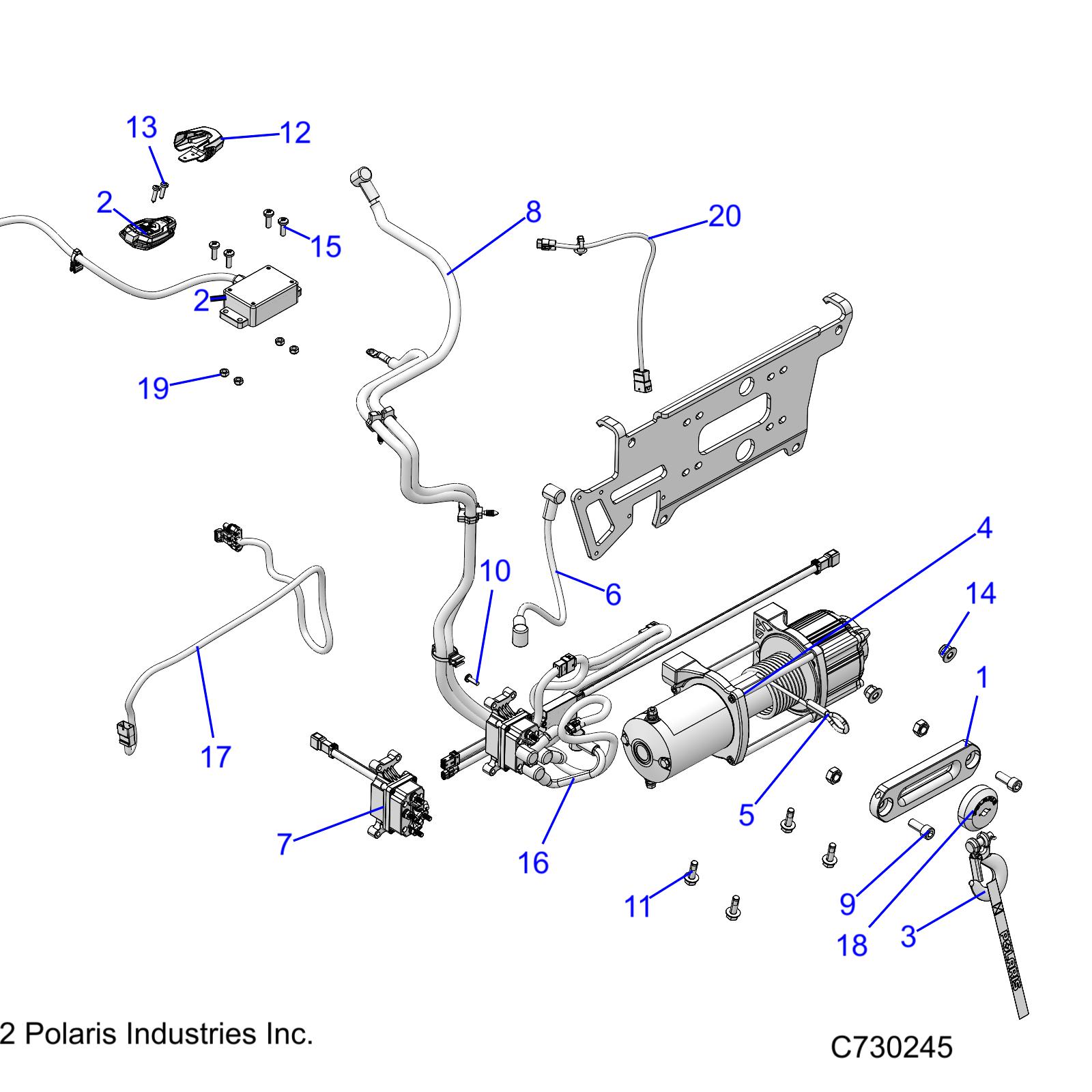 BODY, WINCH - R22RSM99AG (C730245)