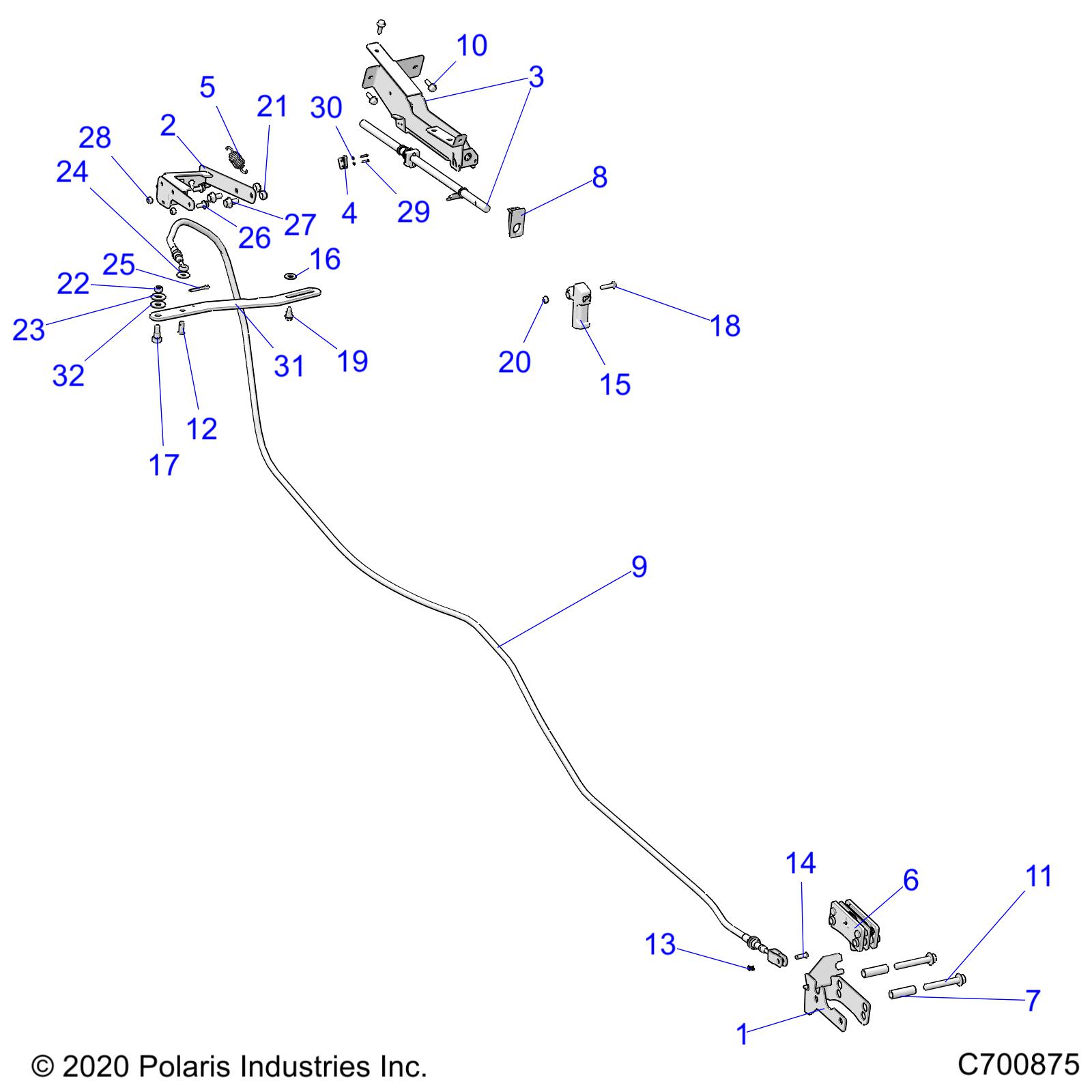 BRAKES, PARK BRAKE - R22RRE99JA (C700875)