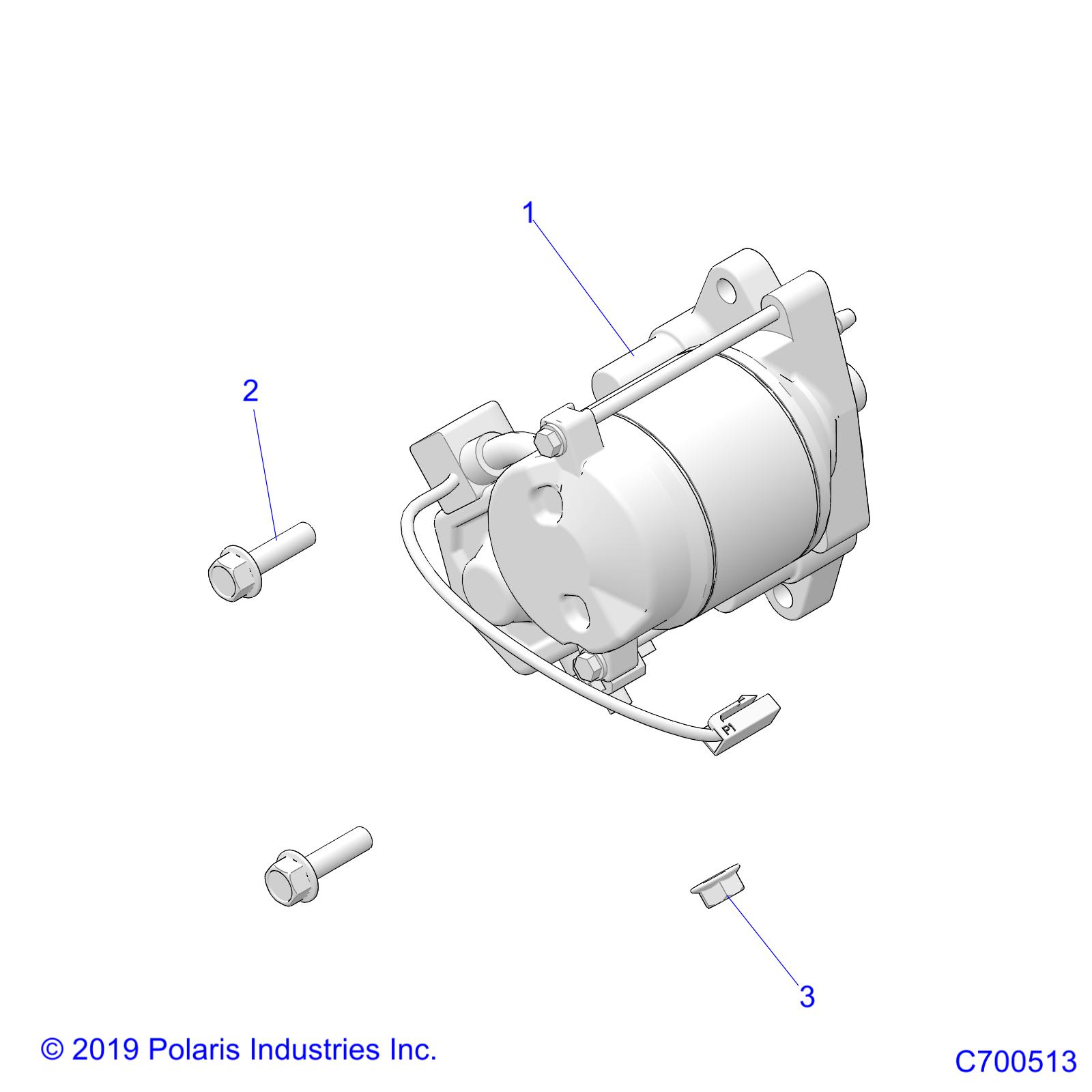 ENGINE, STARTER - D26P4ED4D4 (C700513)