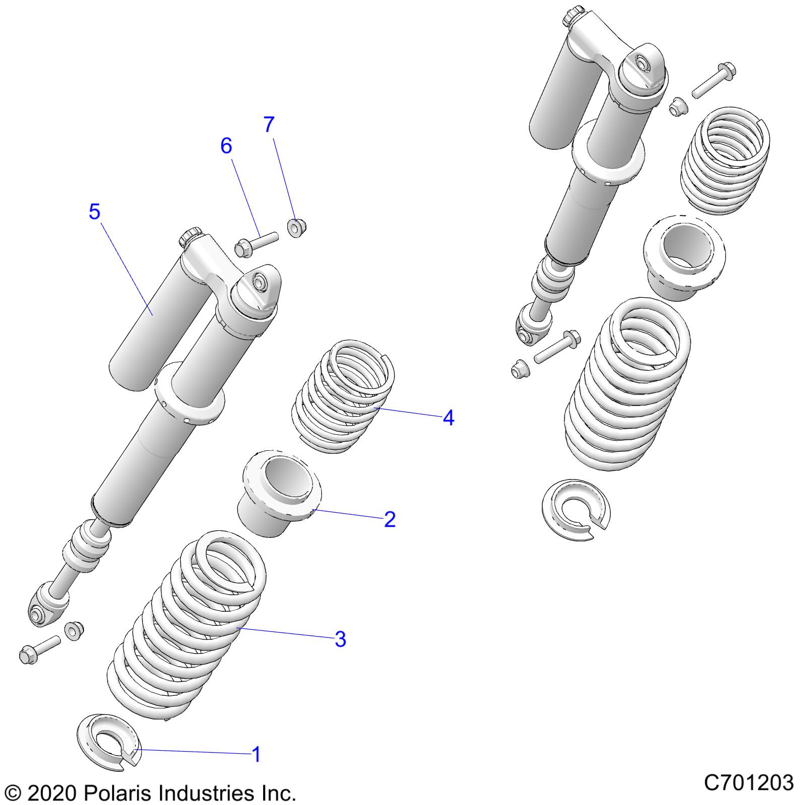 SUSPENSION, REAR SHOCK MOUNTING - Z21NAM99AG (C701203)