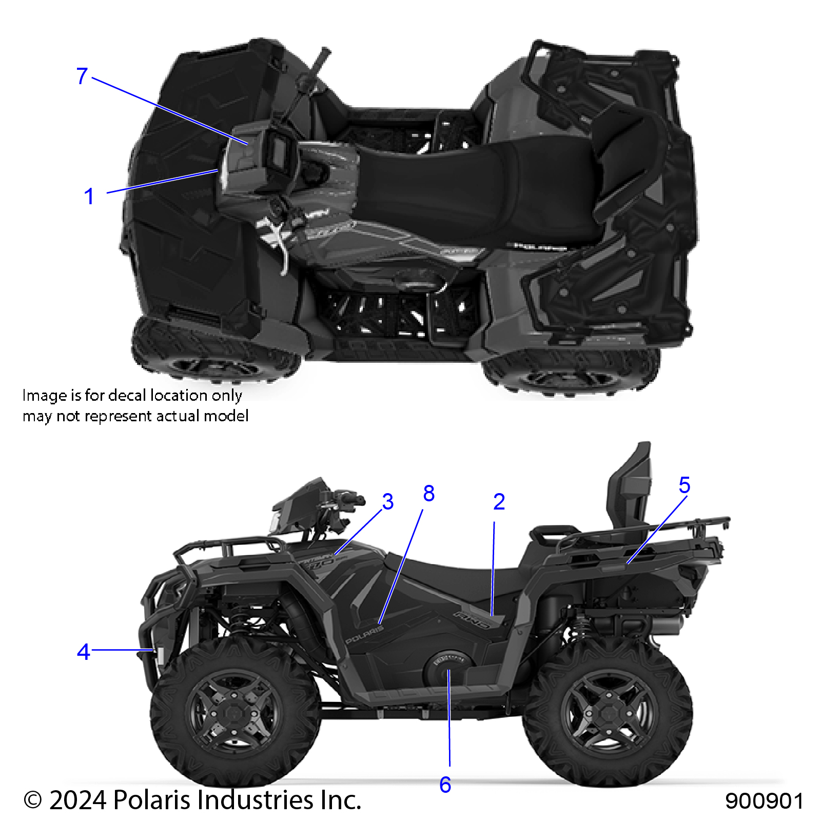 BODY, DECALS, GRAPHIC - A25SJR57AM (900901)