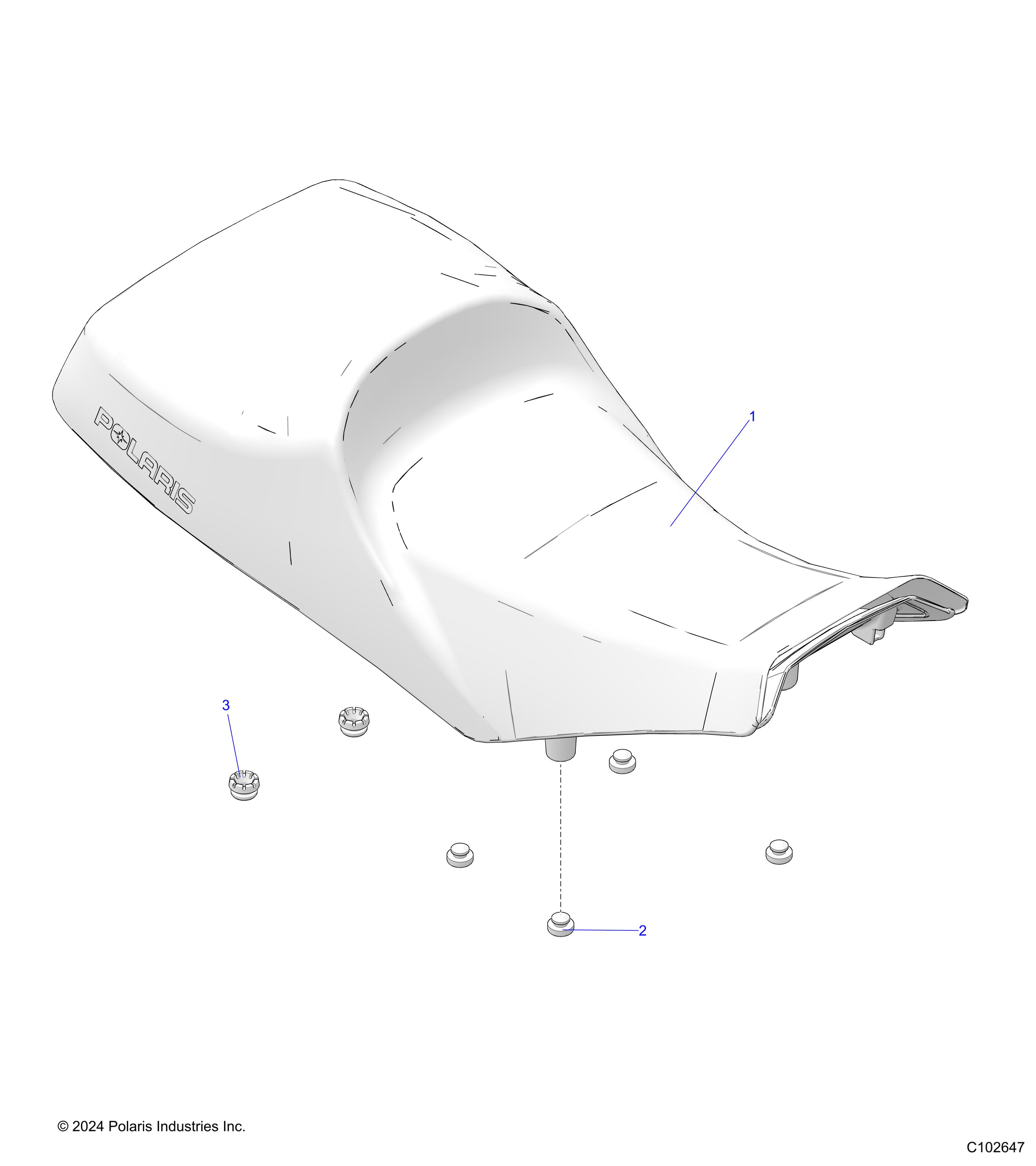 BODY, SEAT - A25SKE57C1/CK (C102647)