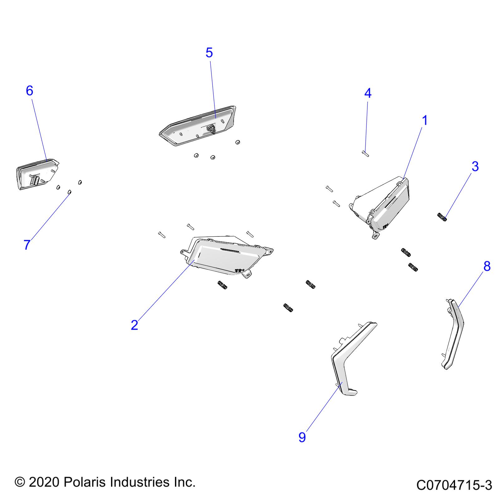 ELECTRICAL, HEADLIGHTS AND TAILLIGHTS - Z24ASK99A5/B5 (C0704715-3)