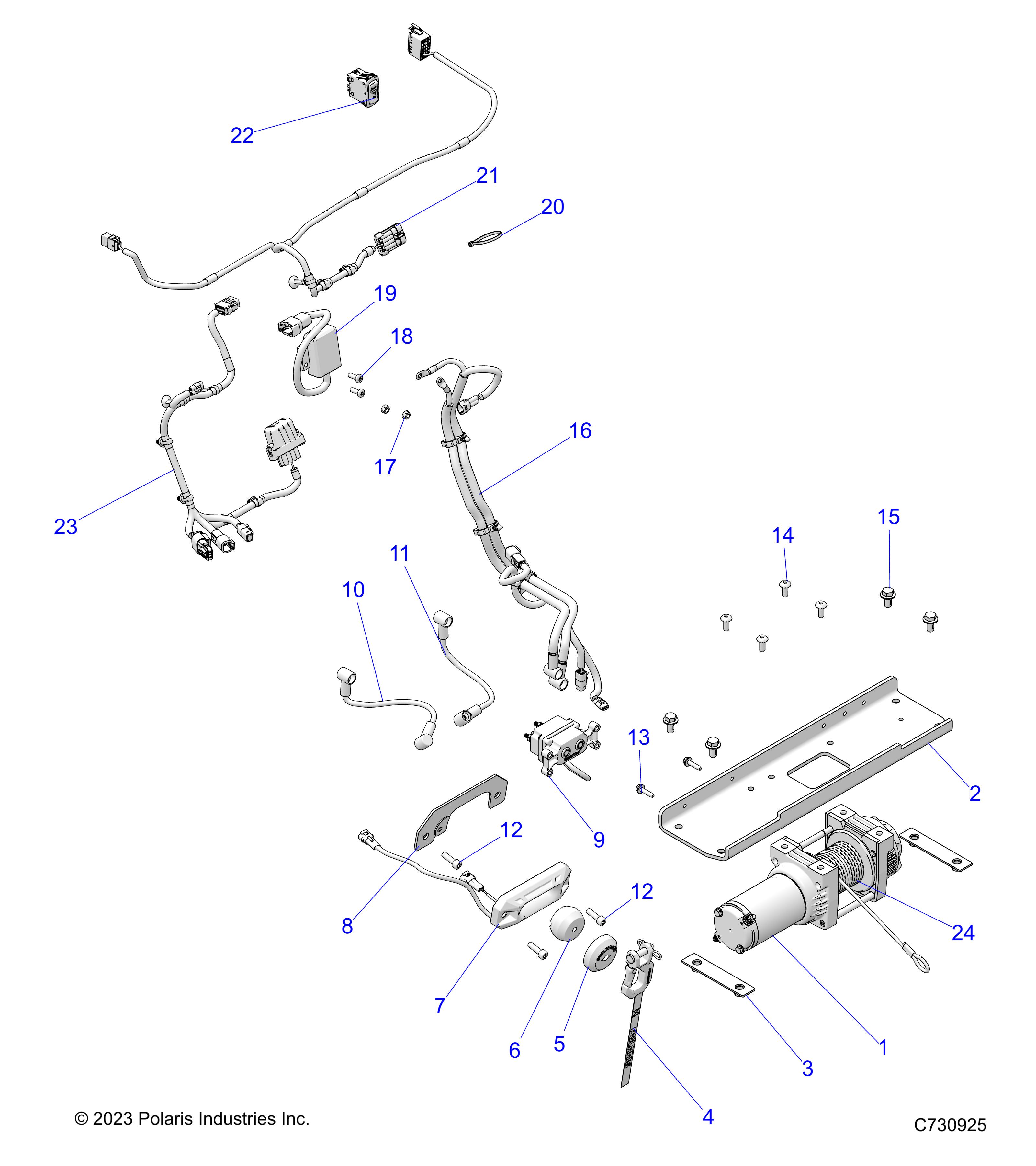 BODY, WINCH - R25M4U57Z5/B5/Z6/B6 (C730925)