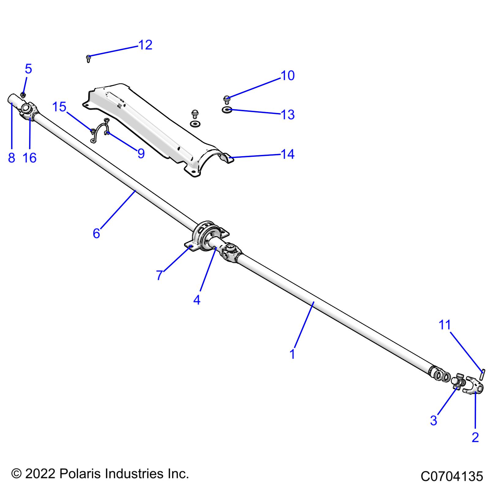 DRIVE TRAIN, PROP SHAFT - Z22N4M99AR (C0704135)