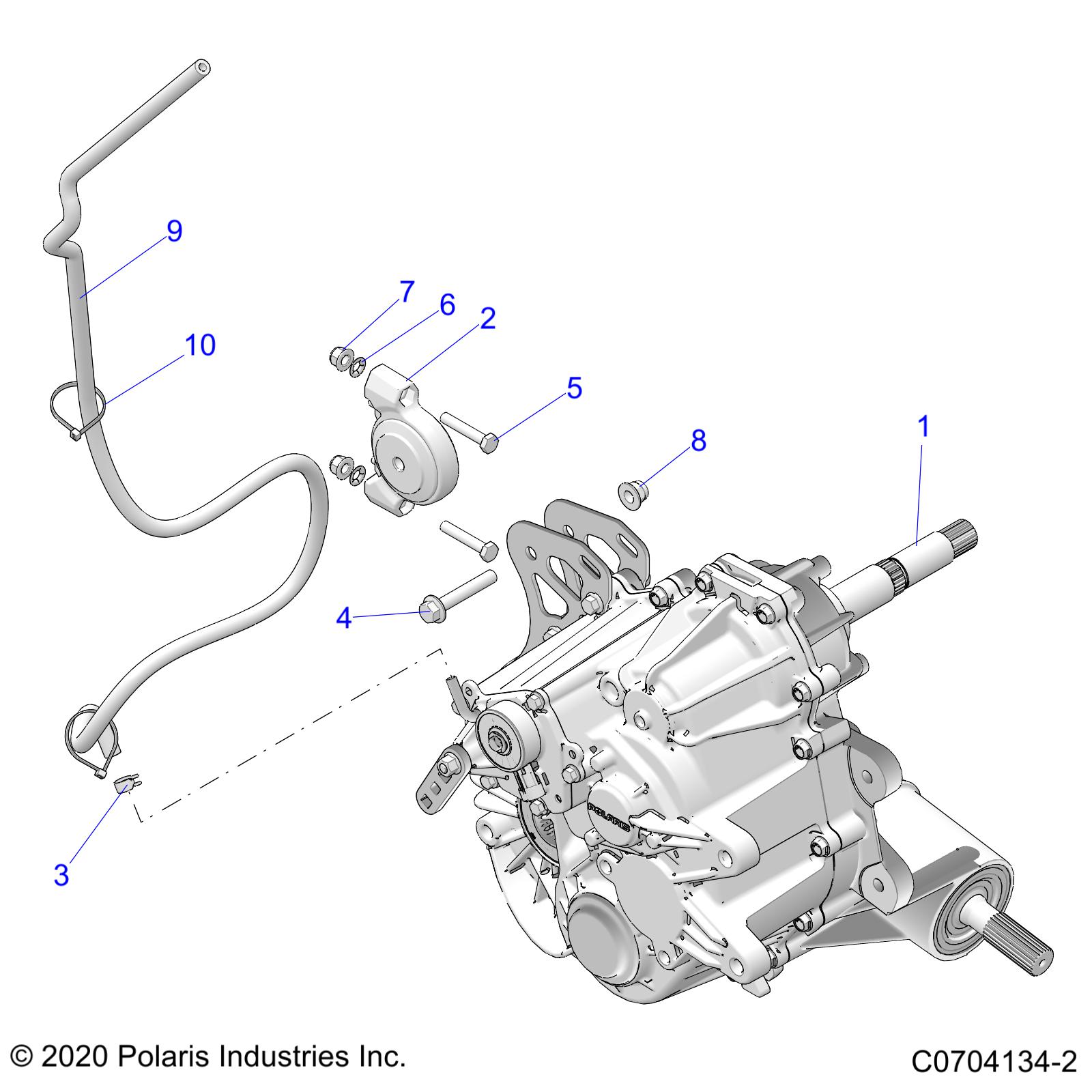 DRIVE TRAIN, MAIN GEARCASE MOUNTING - Z22NAM99AR (C0704134-2)