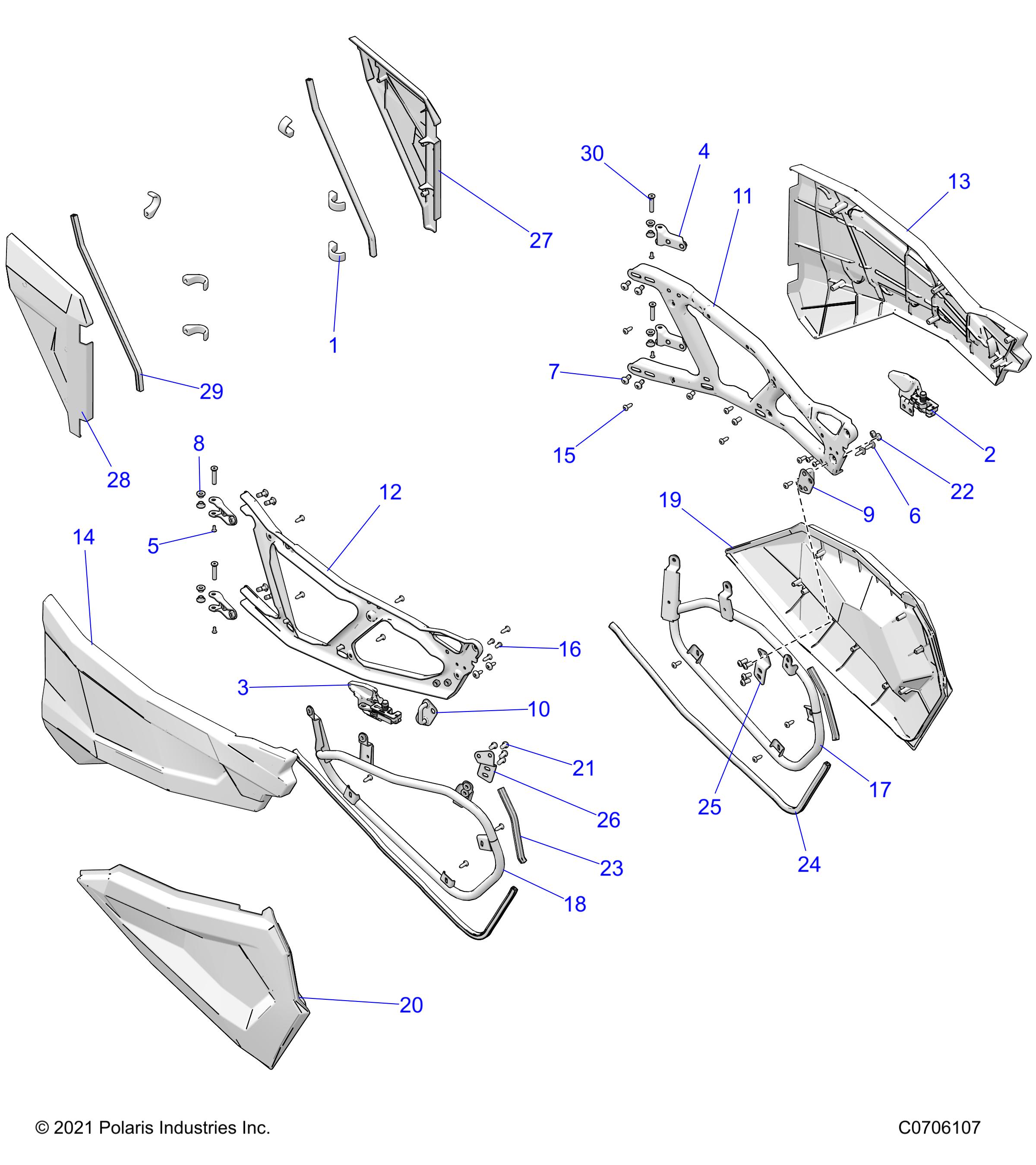 BODY, DOORS, FRONT - Z22NAS99CK/FK (C700285-1)