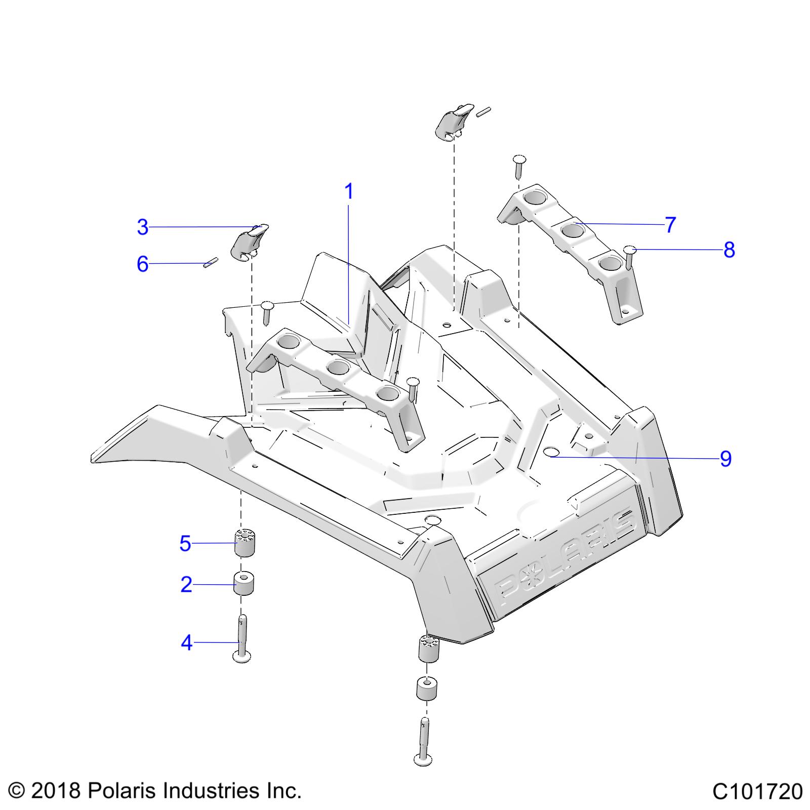 BODY, FRONT RACK - A24SGS95CT/S95FT (C101720)