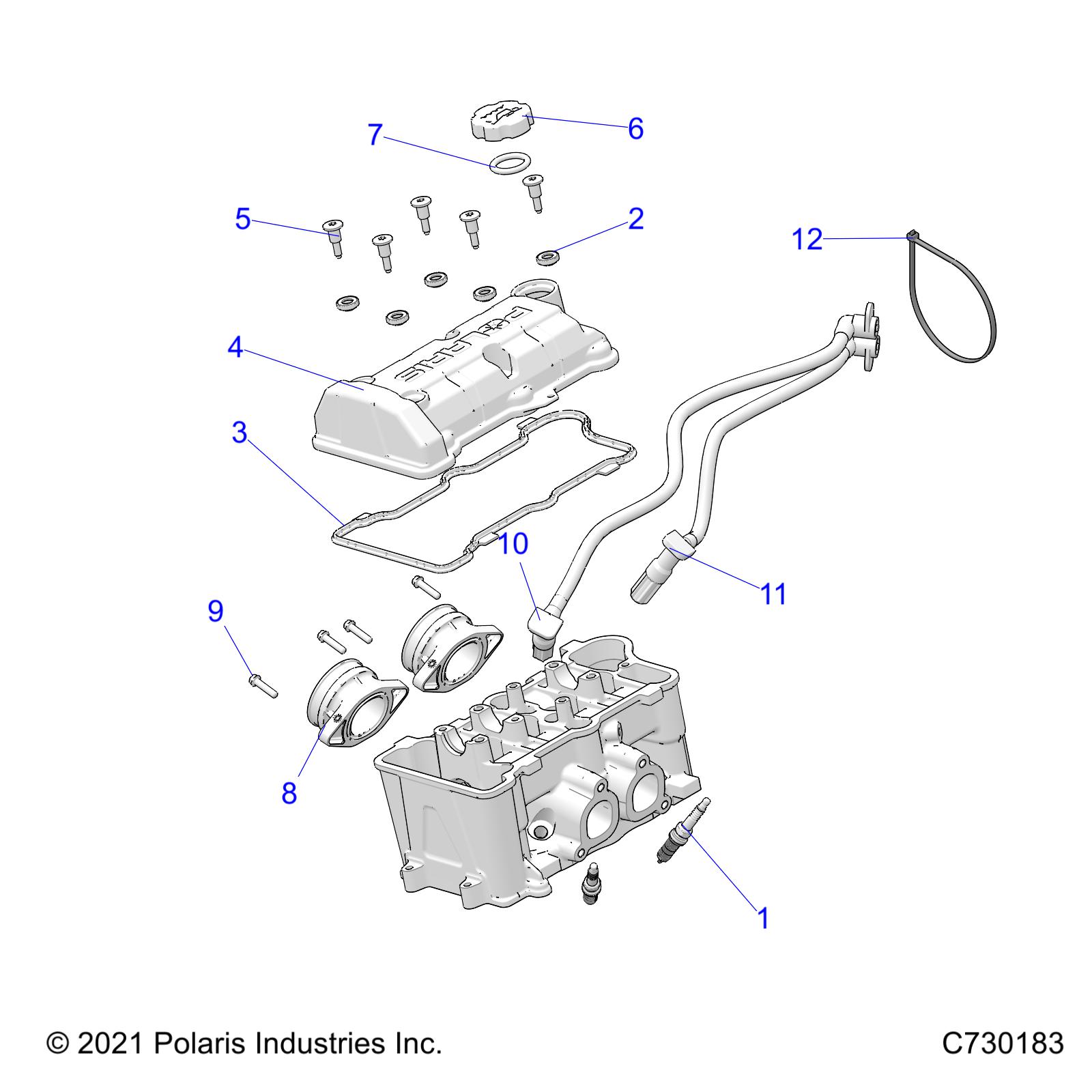 ENGINE, THROTTLE BODY AND VALVE COVER - R24TAE99PM (C730183)