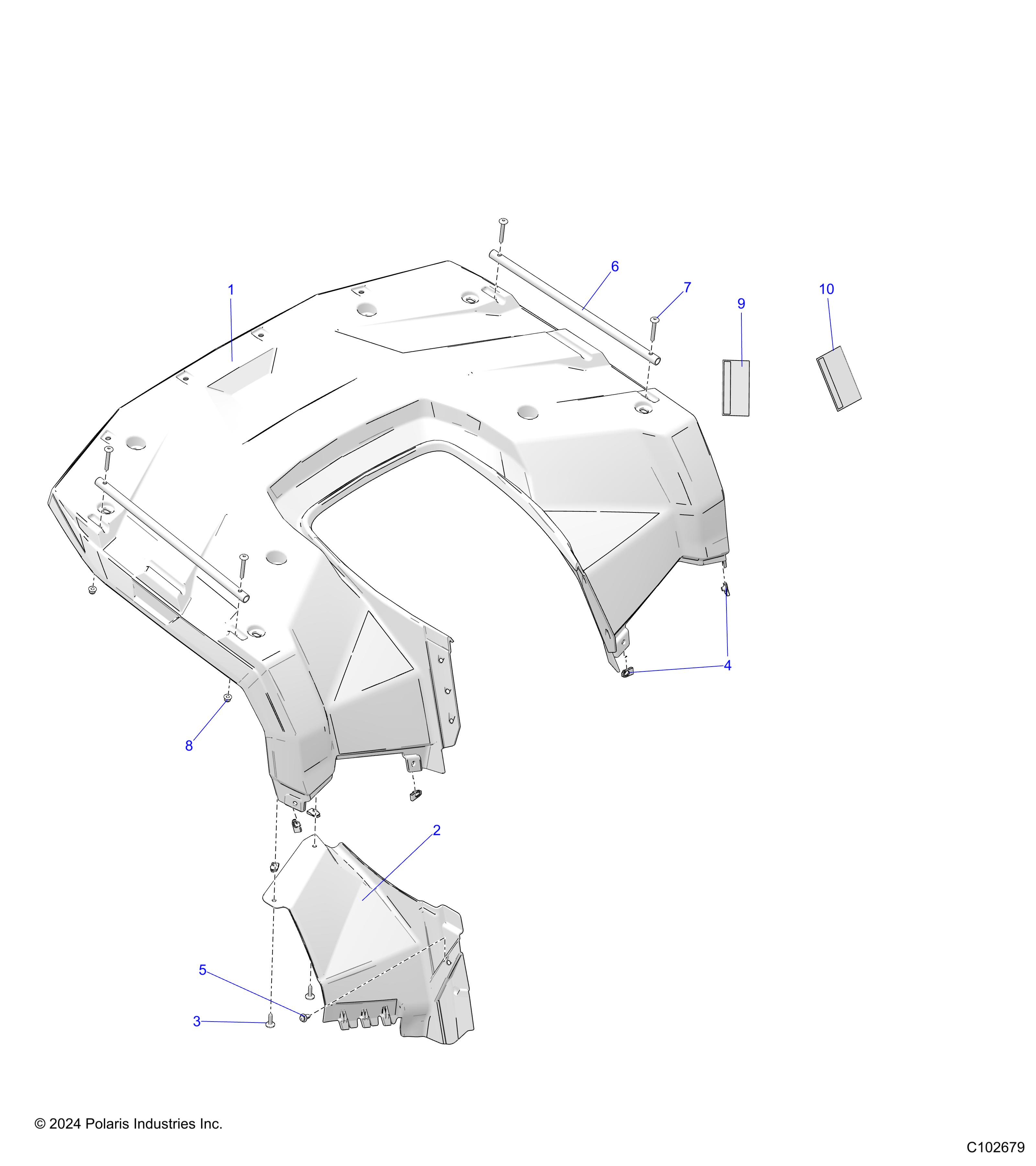 BODY, REAR CAB - A25SEE50B1/B3 (C102679)