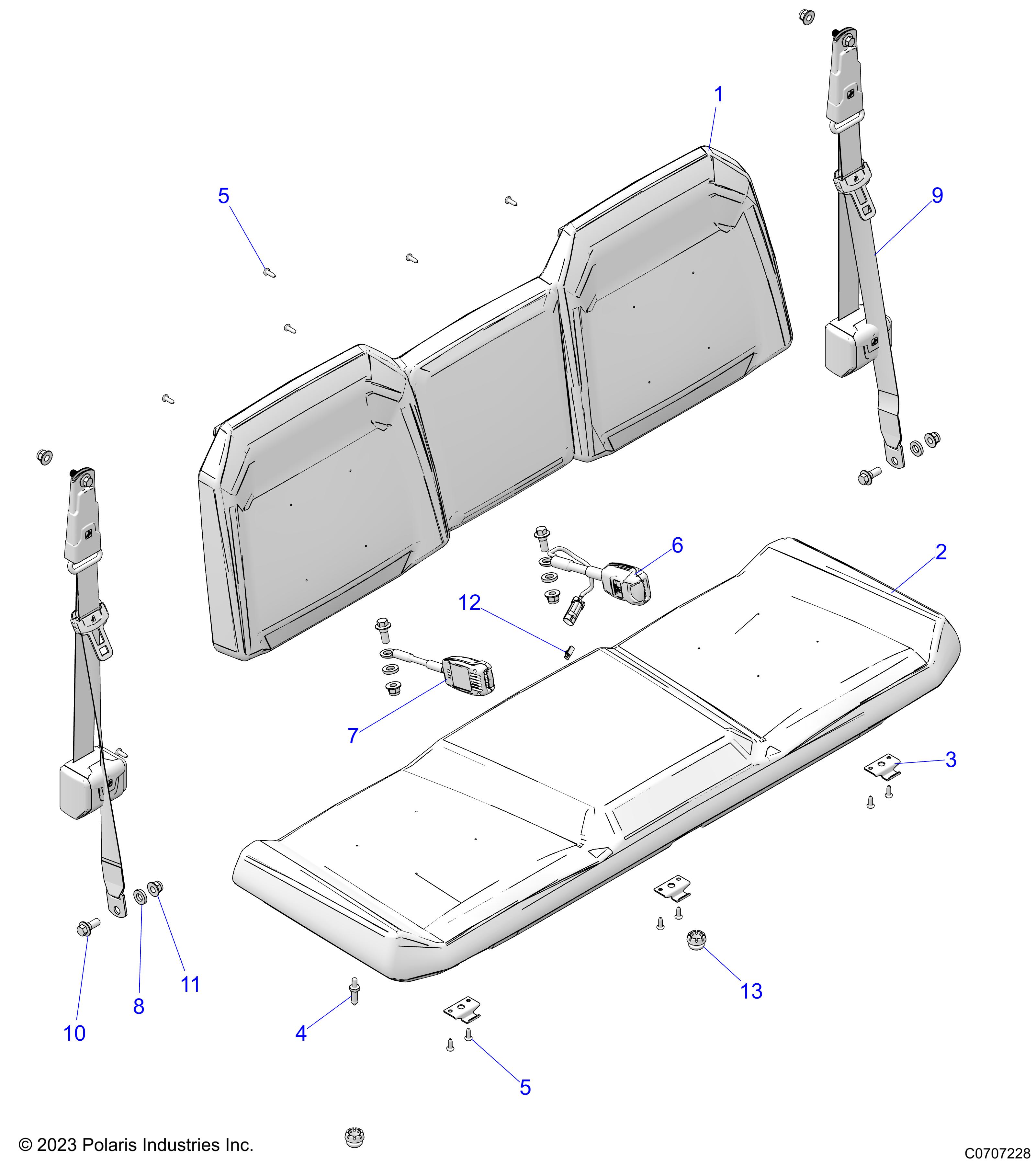 BODY, SEAT AND SEAT BELTS - D25P2ED4D4 (C0707228)