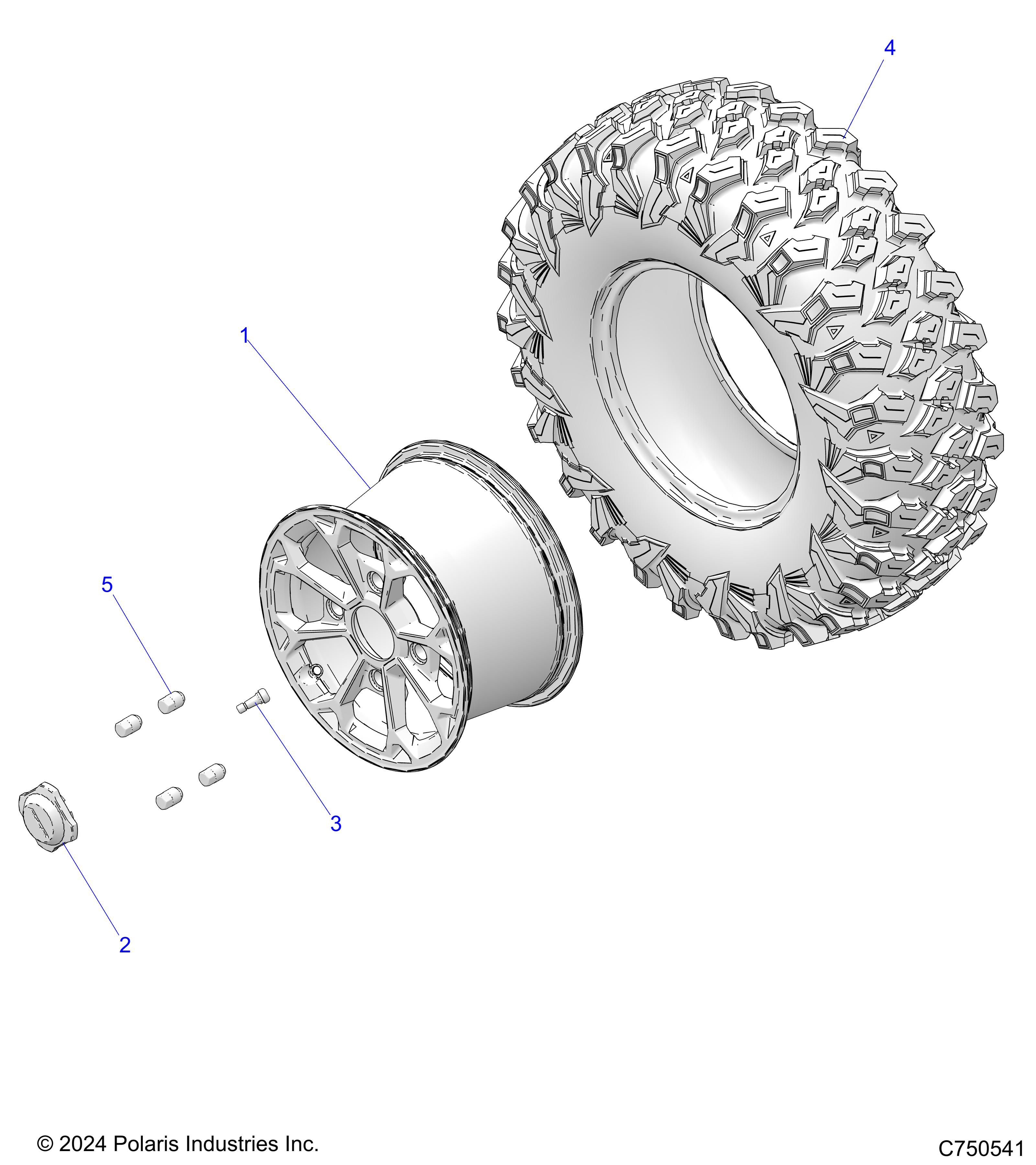 WHEELS, REAR - Z25NMB99A4/B4 (C750541)