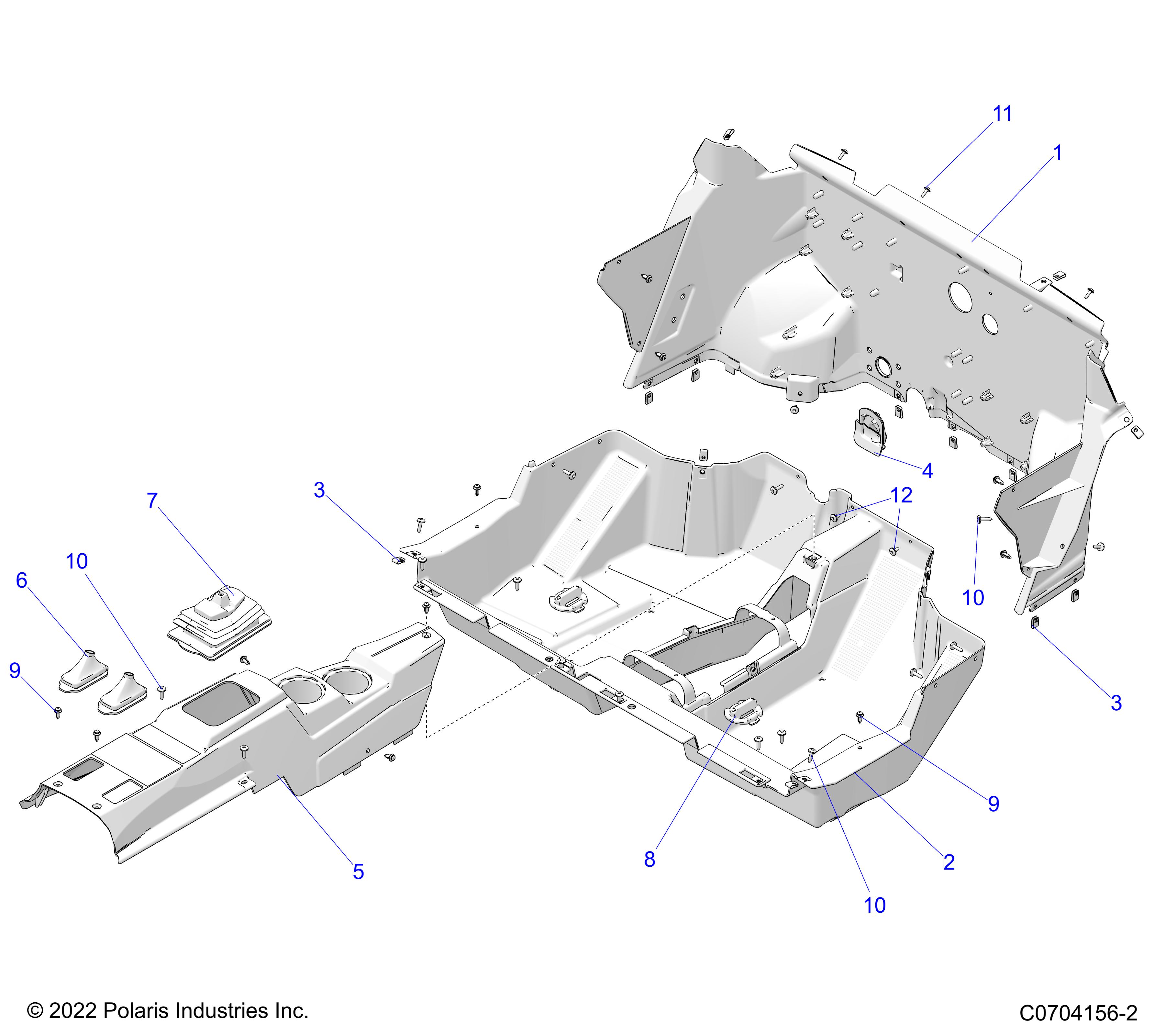 BODY, FLOOR - Z23NAK99A/99B (C0704156-2)