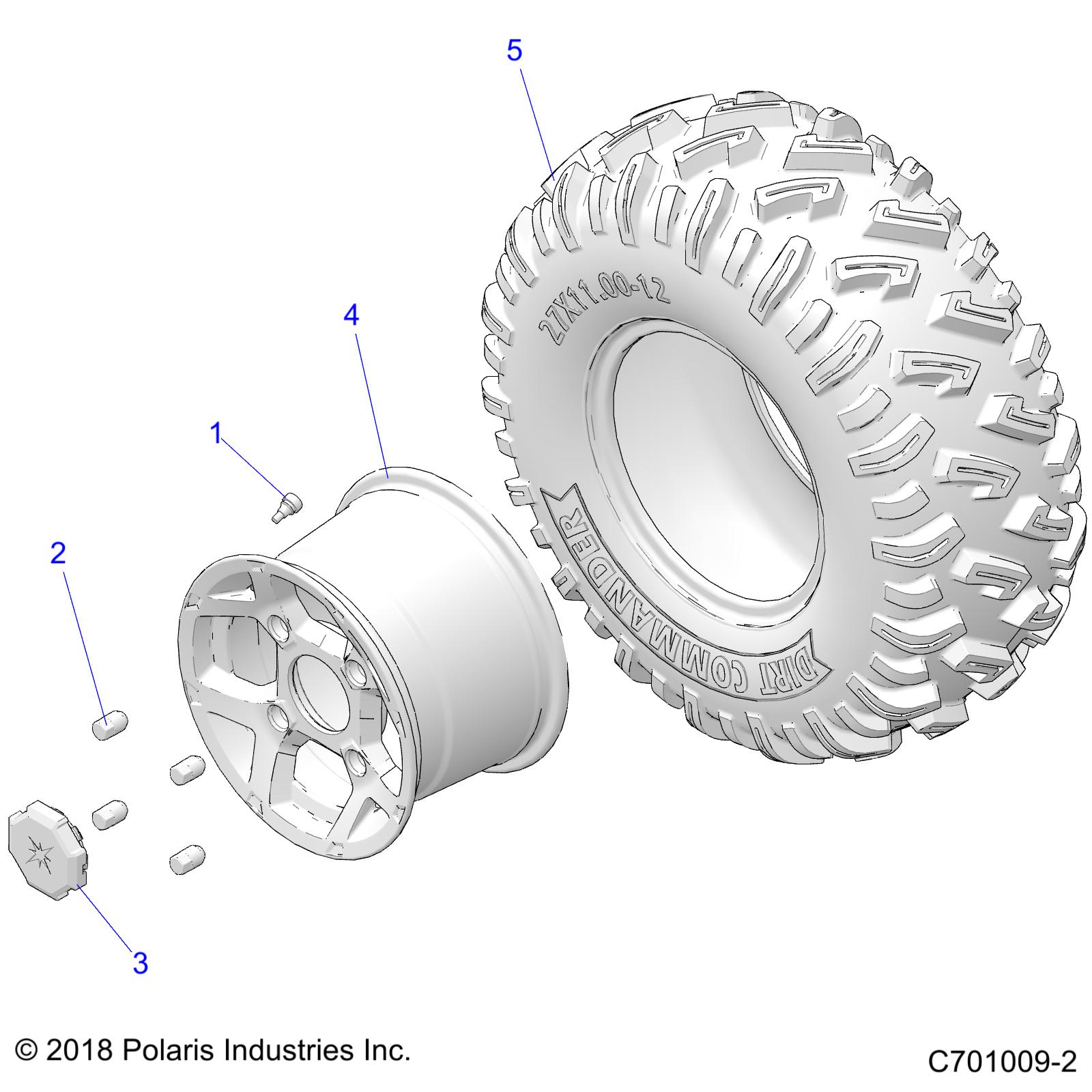 WHEELS, REAR - Z20A5K87BG (C701009-2)