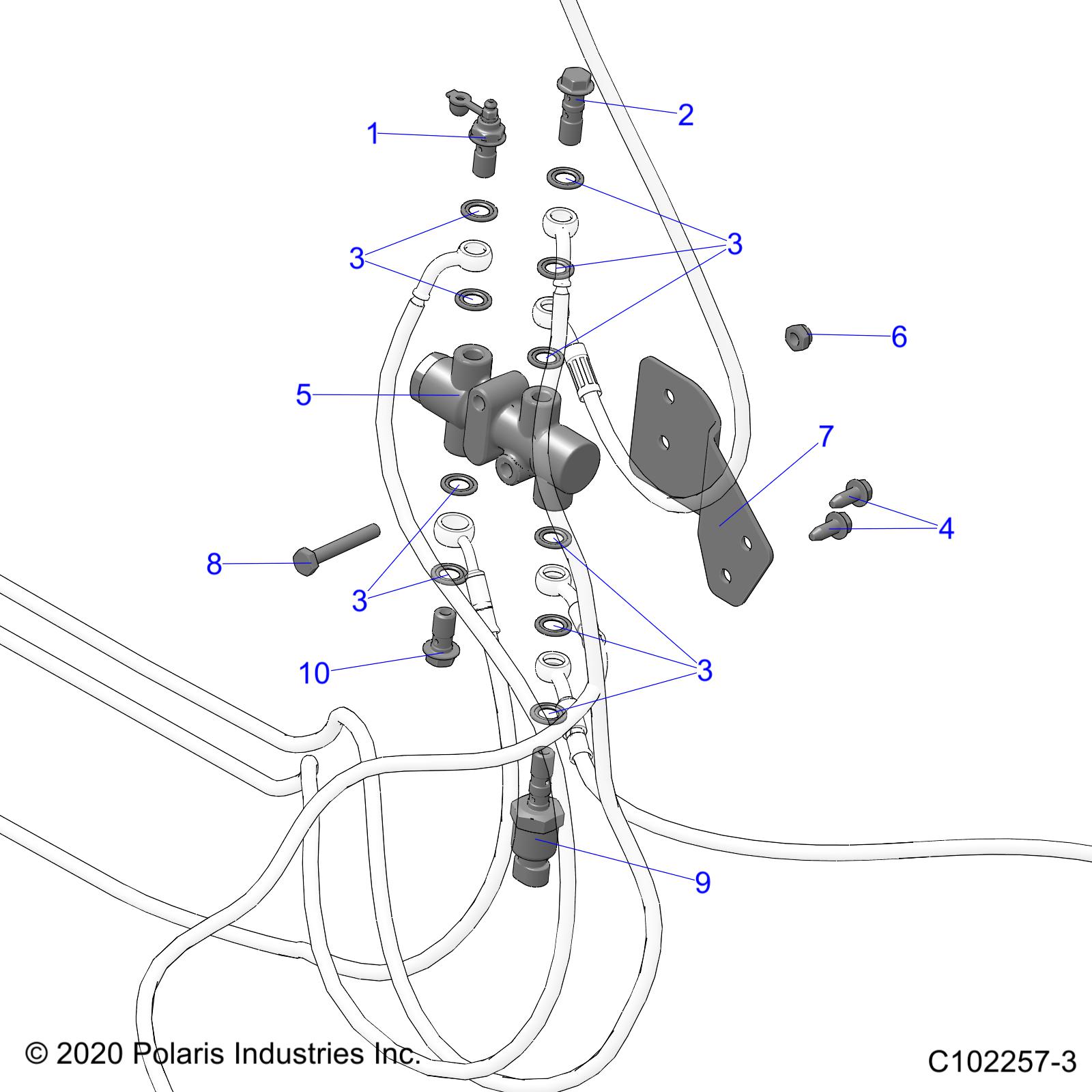 BRAKES, VALVE SYSTEM - A21SDS57C4 (C102257-3)