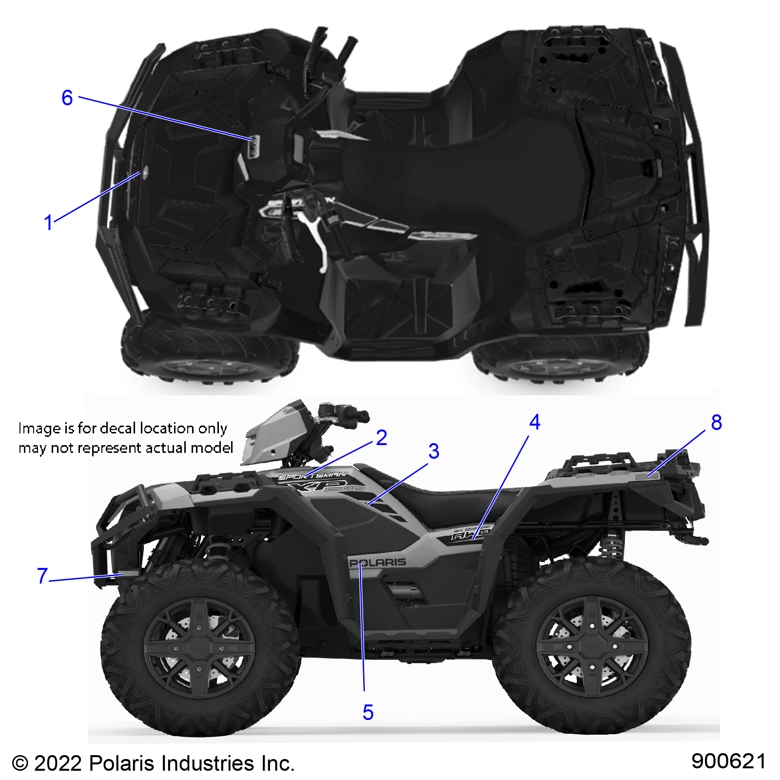 BODY, DECALS GRAPHICS - A23SXR95AH (900621)