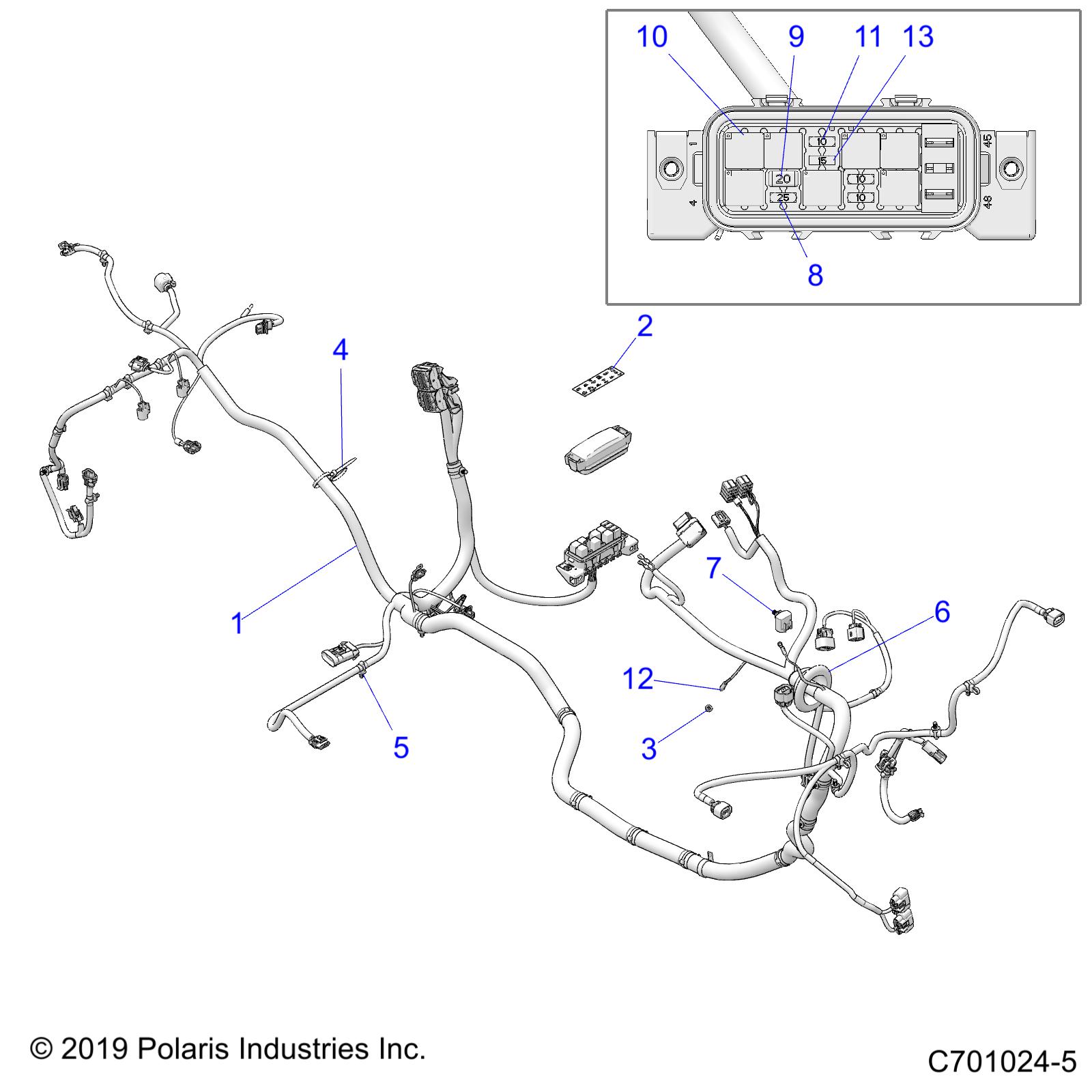 ELECTRICAL, WIRE HARNESS - Z20A5E87BP/BK/BX (C701024-5)