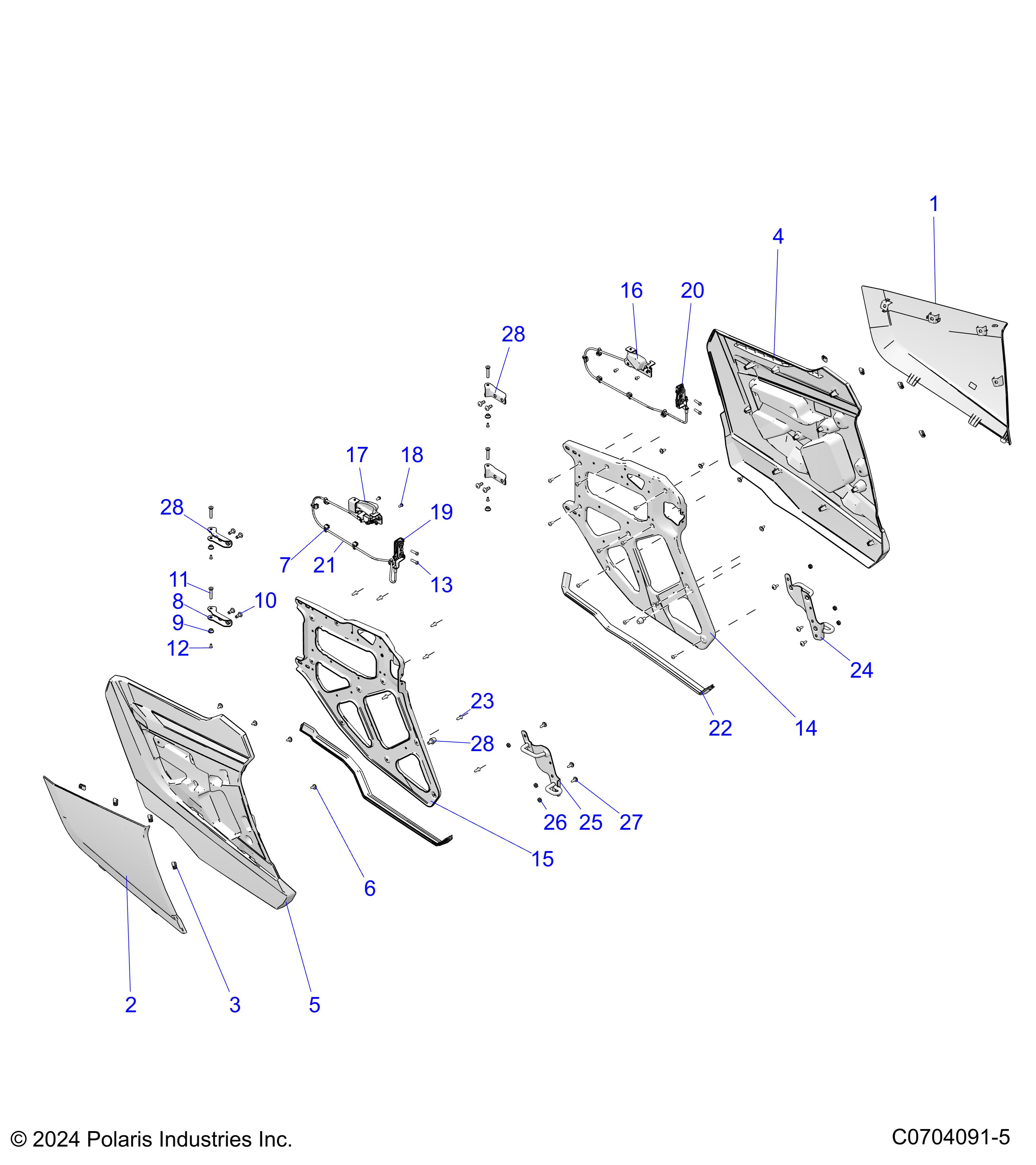 BODY, DOORS, REAR - Z25NMB99A4/B4 (C0704091-5)