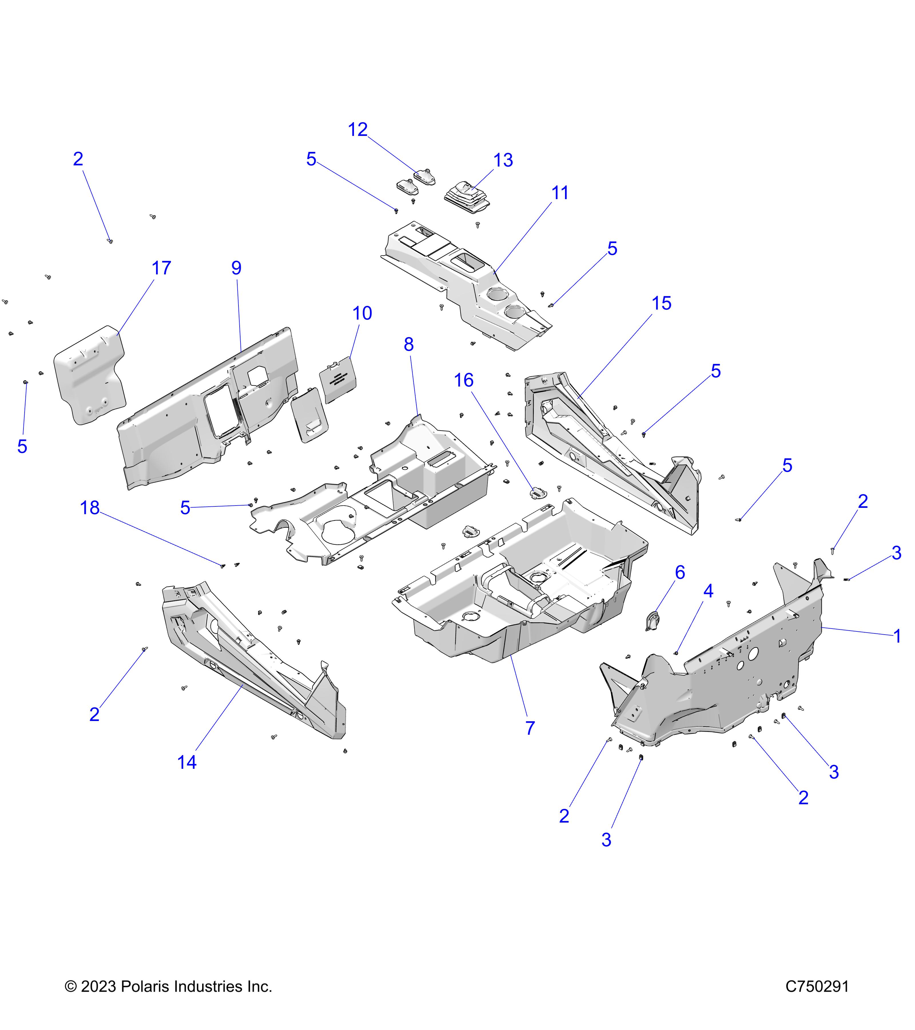 BODY, FLOOR and ROCKER PANELS - Z25ASE99P5 (C703134)