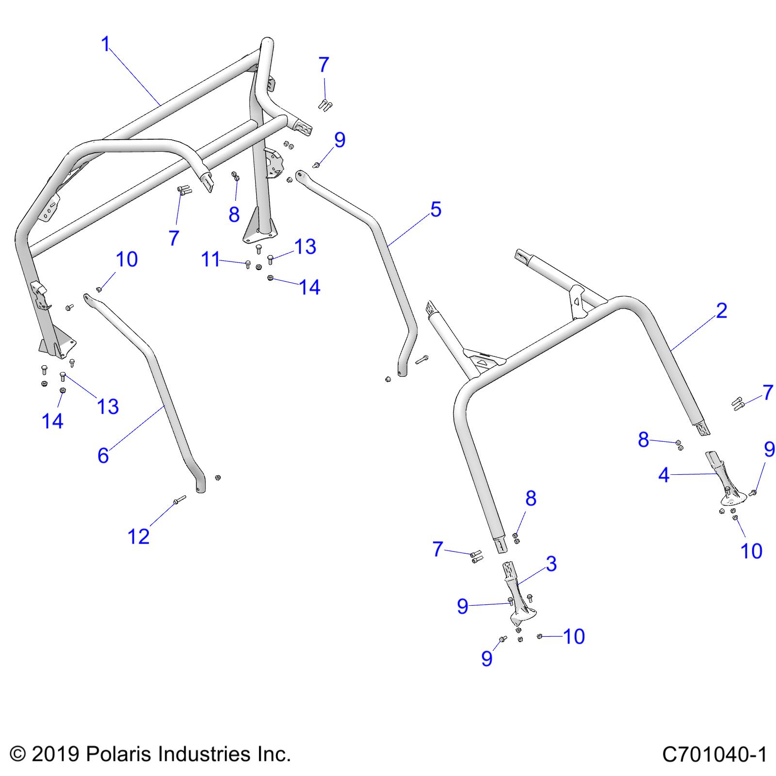 CHASSIS, CAB FRAME - Z20CHA57A2/E57AM (C701040-1)