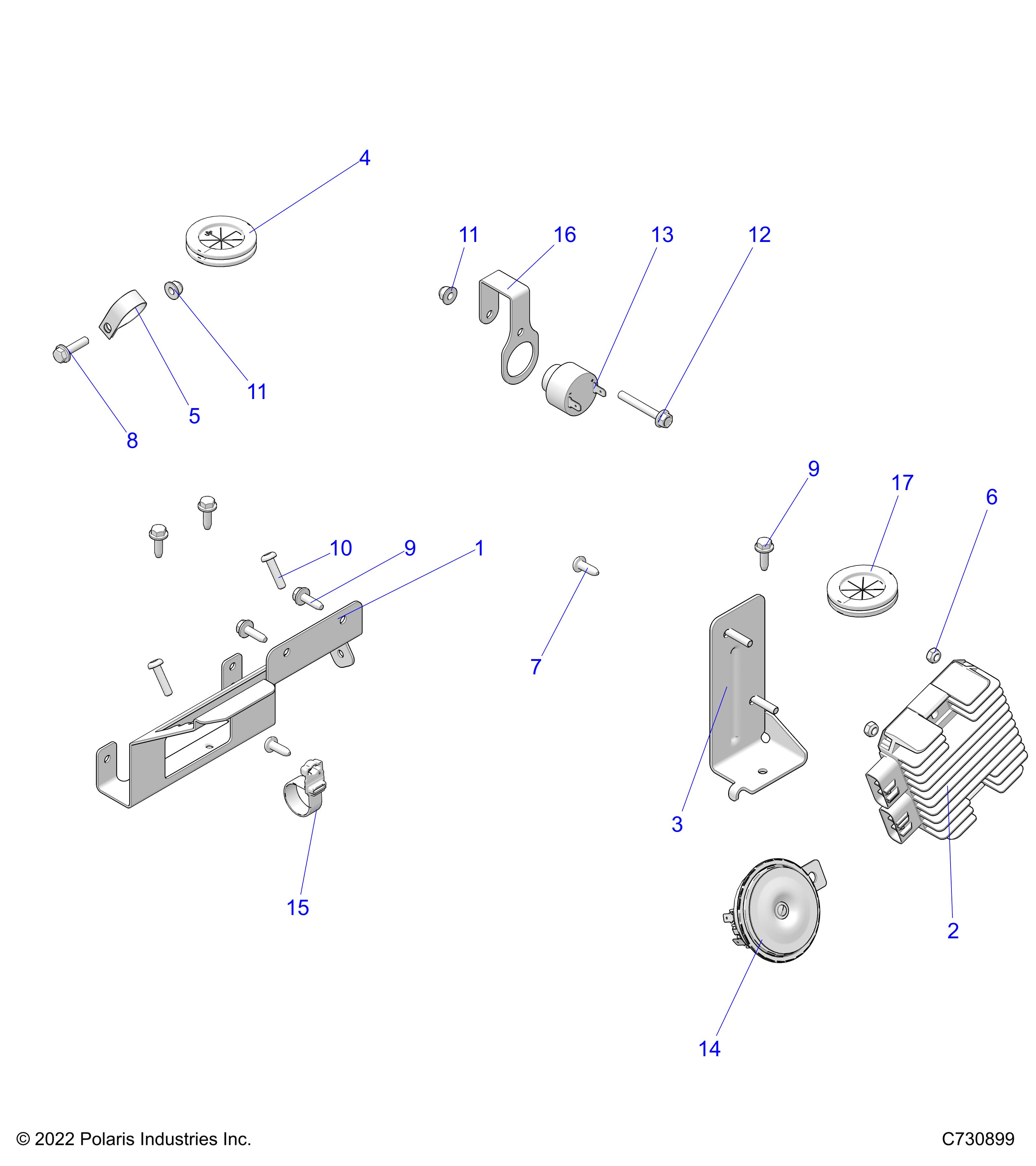 ELECTRICAL, WIRE HARNESS COMPONENTS - D23M4A57B4/G57B4/U57B4/W57B4 (C730899)