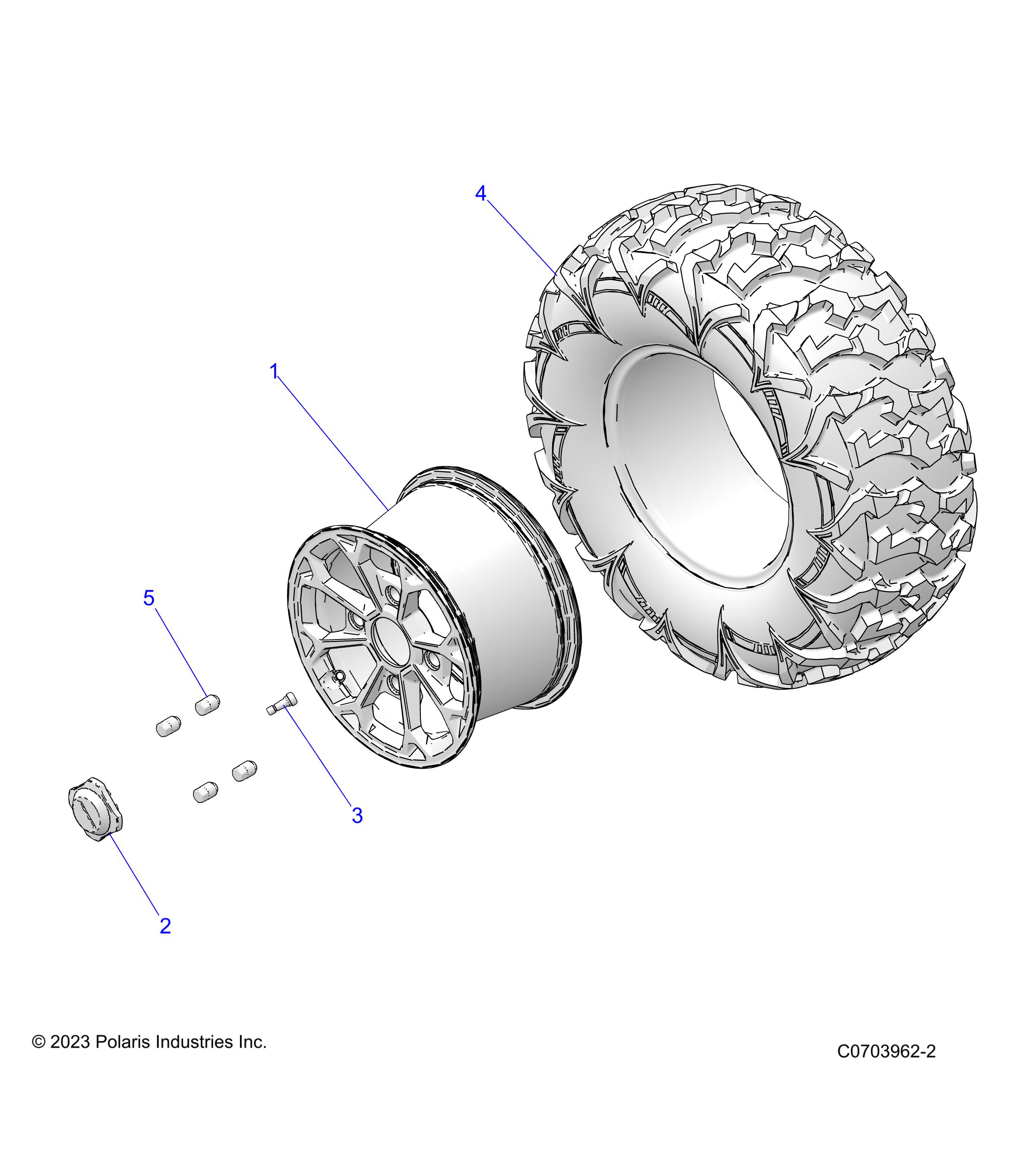 WHEELS, REAR - Z24NME99A2/B2 (C0703962-2)