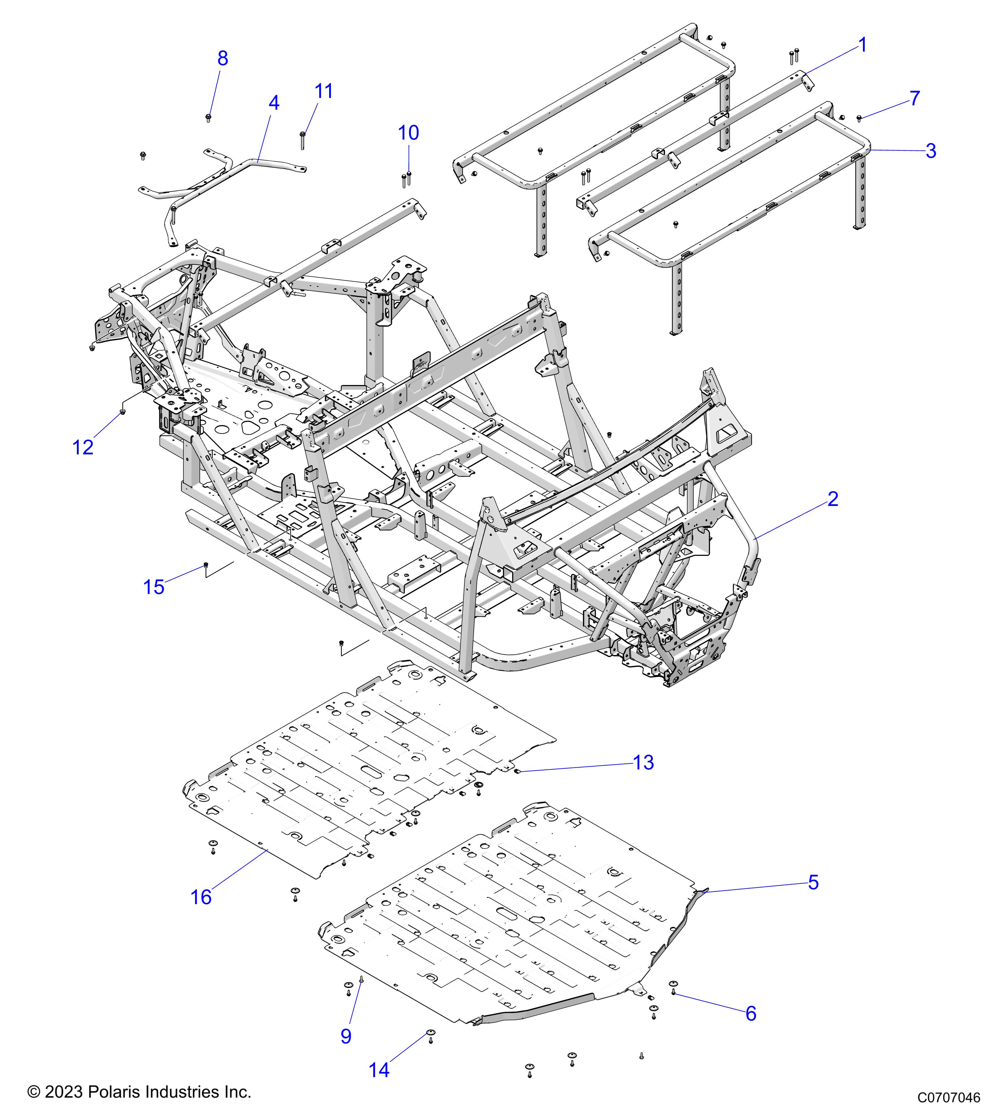 CHASSIS, MAIN FRAME - D24P4ED4B4/FD4B4/VD4B4/YD4B4 (C0707046)