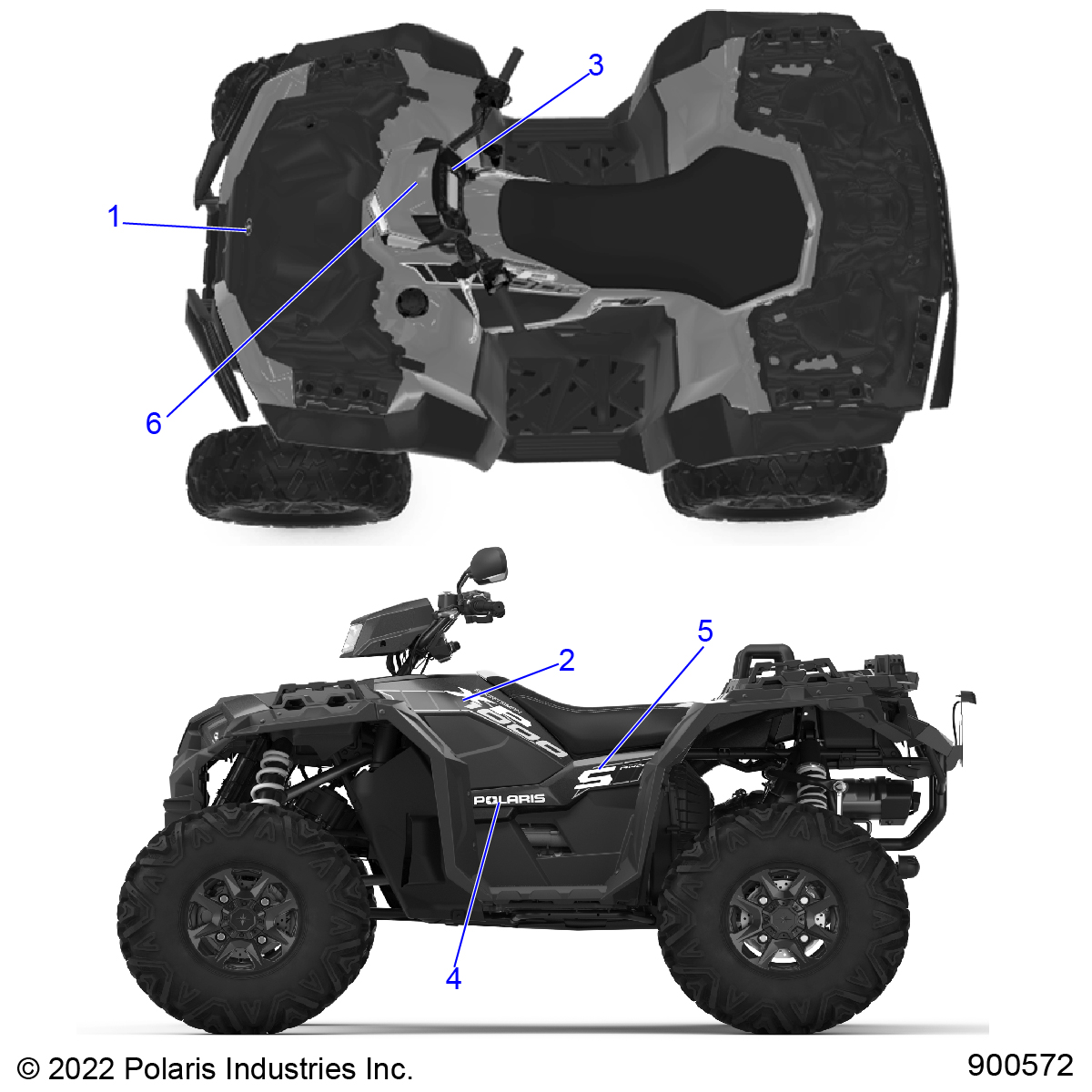 BODY, DECALS GRAPHIC- A23SLE95FK/S95CK/S95FK (900572)