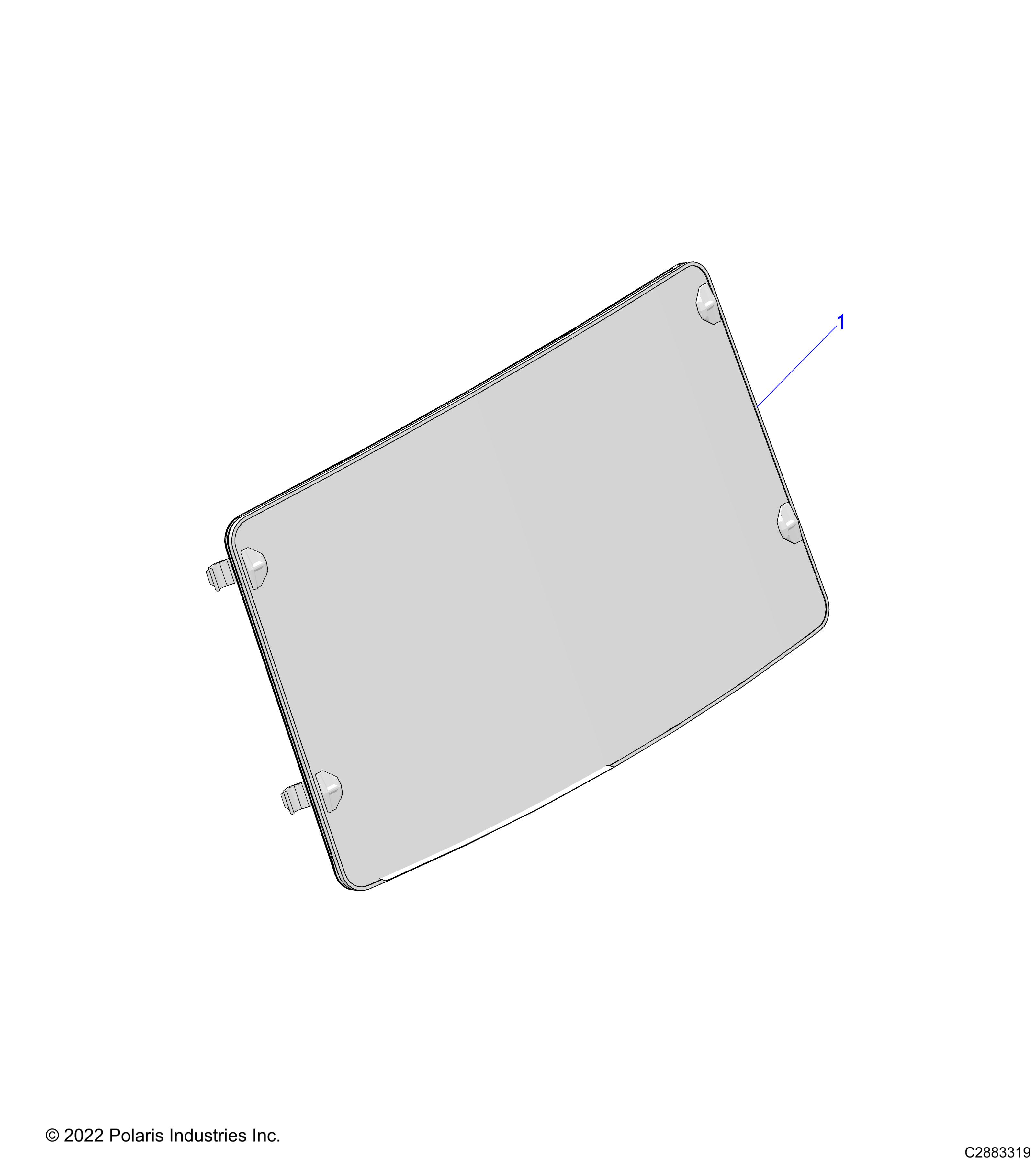 BODY, WINDSHIELD, POLY - D23M2U57B4/W57B4 (C2883319)