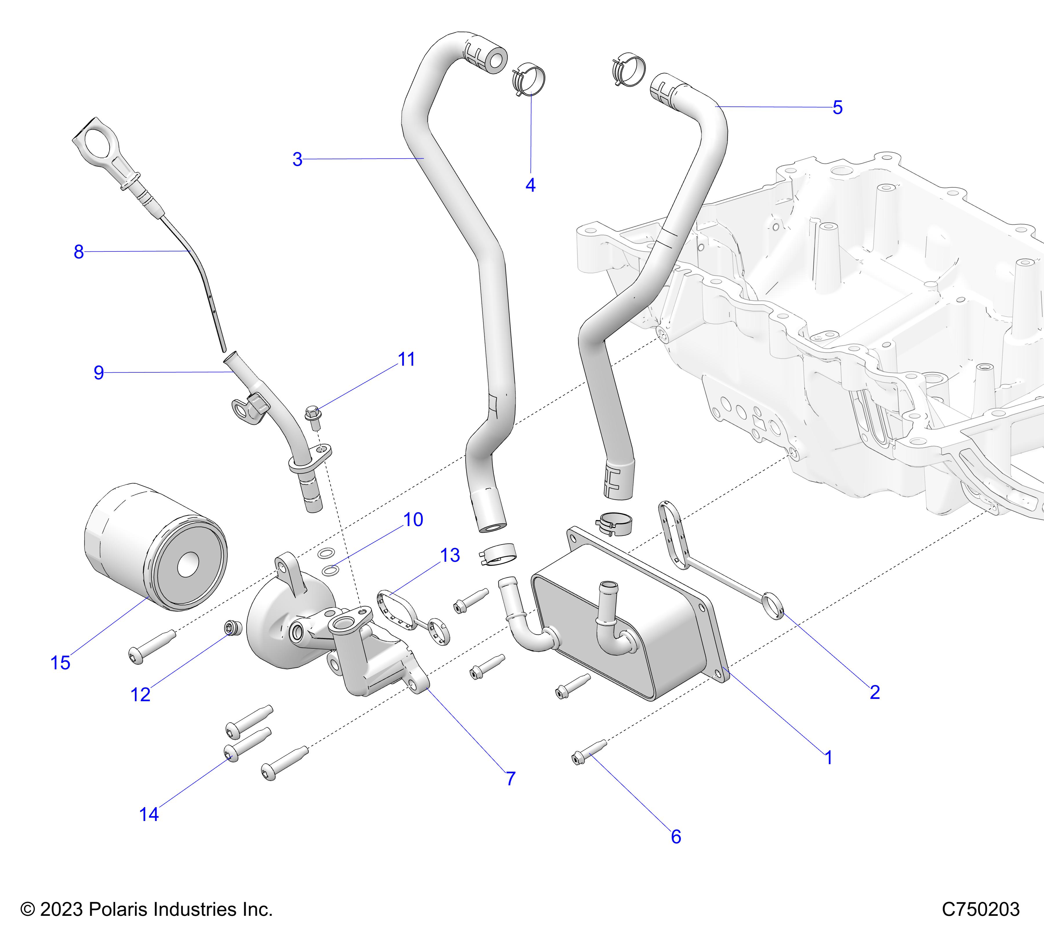 ENGINE, OIL FILTER, OIL COOLER AND RELATED - Z25RPP2KBL (C750203)