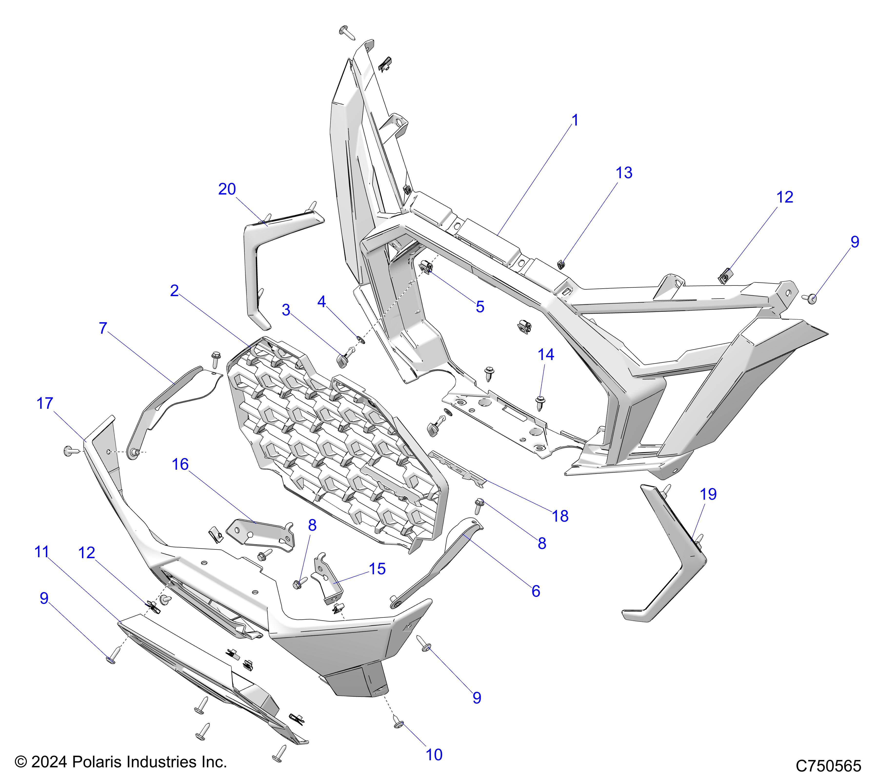 BODY, FRONT BUMPER - Z25X4B92AP/BP (C750566)