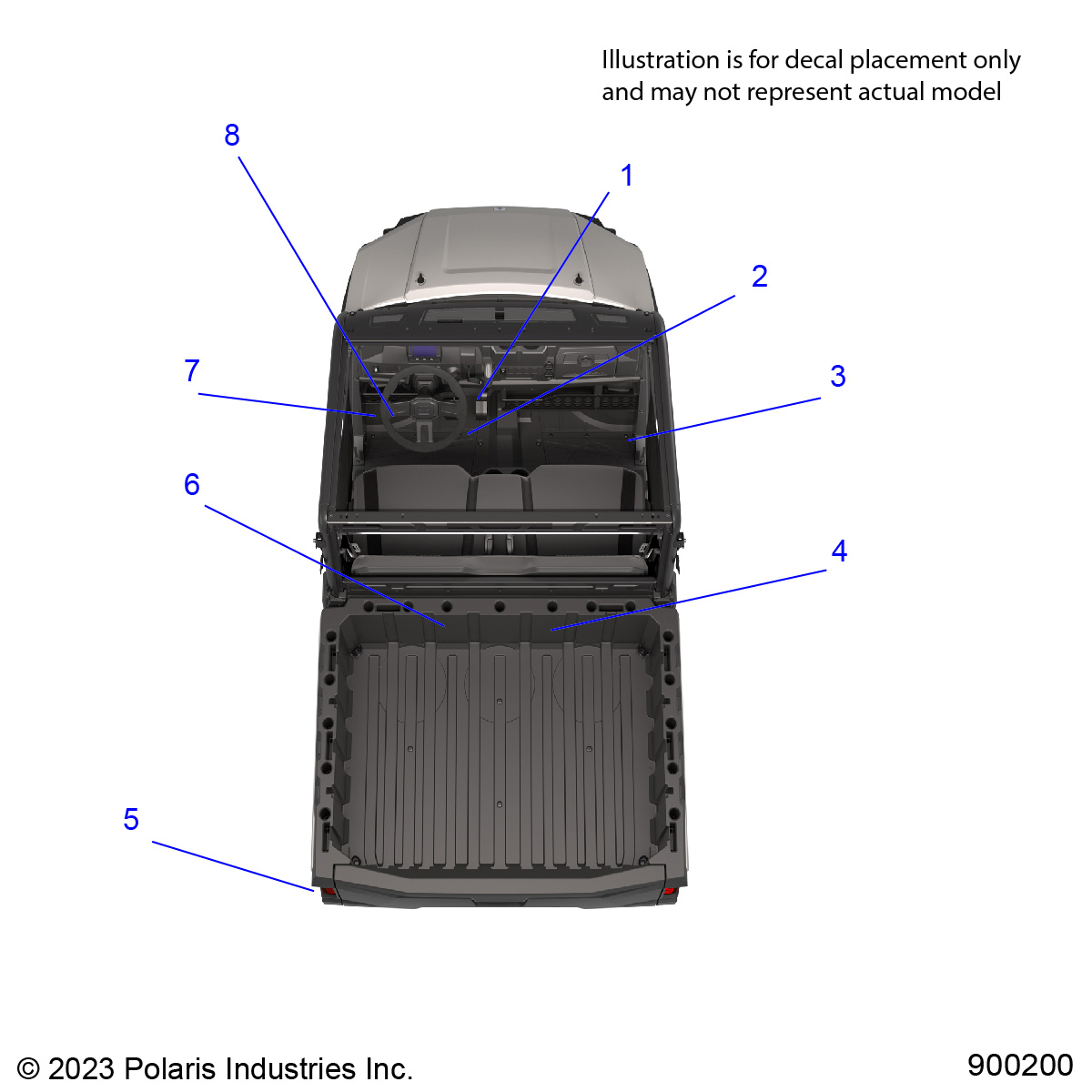 BODY, DECALS, GENERAL - R23MAU57B4/B9 (900320)