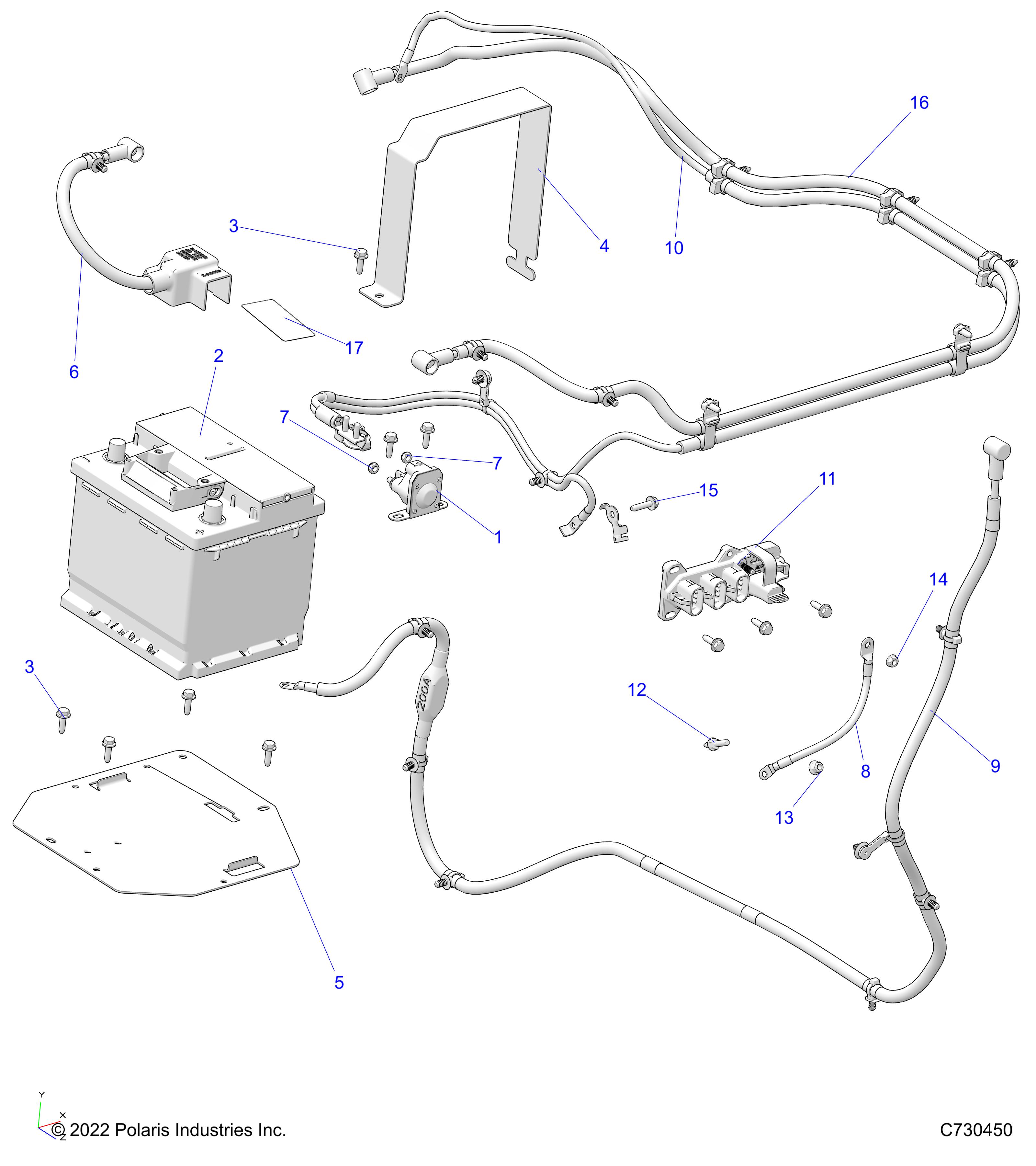 ELECTRICAL, BATTERY - R23MAA57B1/EB4/B9 (C730450)