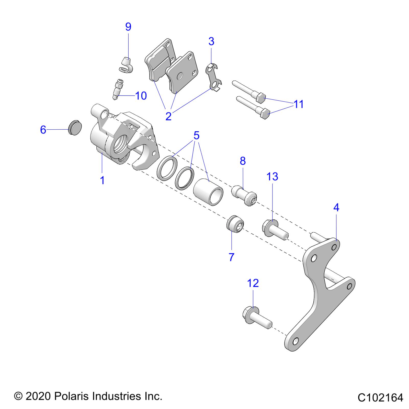 BRAKES, CALIPERS, REAR - A24HBBO7B6/B7 (C102164)