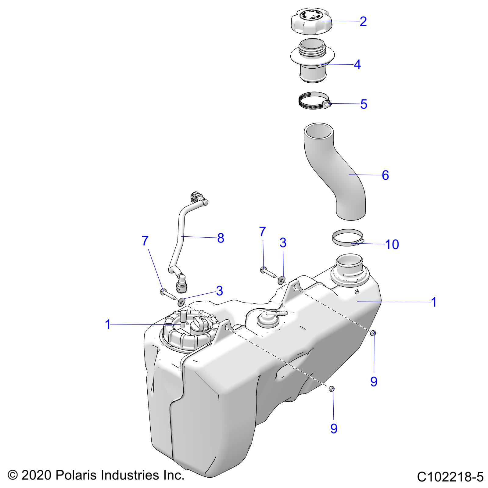 FUEL SYSTEM, FUEL TANK - A24SVA85A4 (C102218-5)