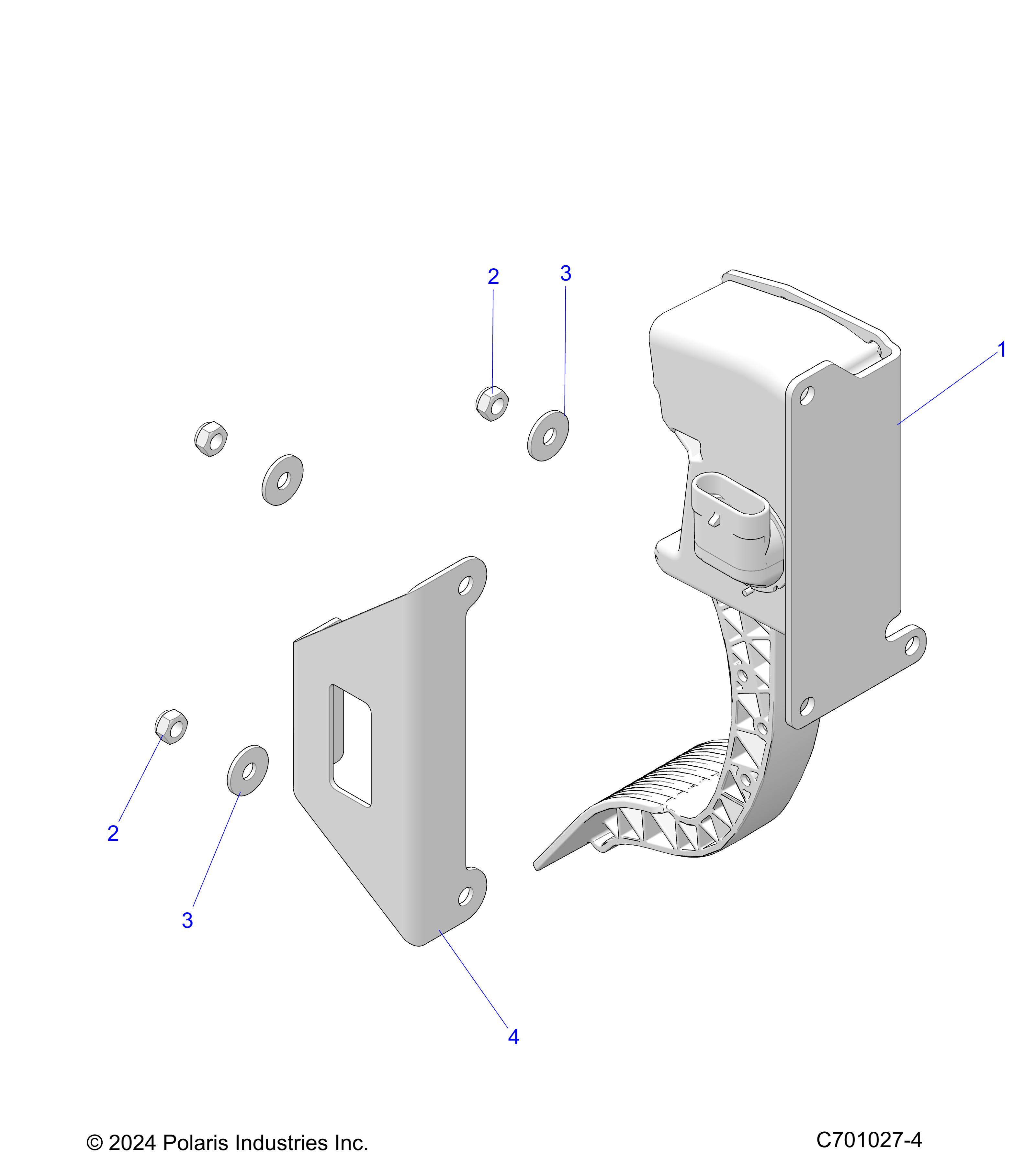 ENGINE, THROTTLE PEDAL - Z25ASE99P5 (C701027-4)