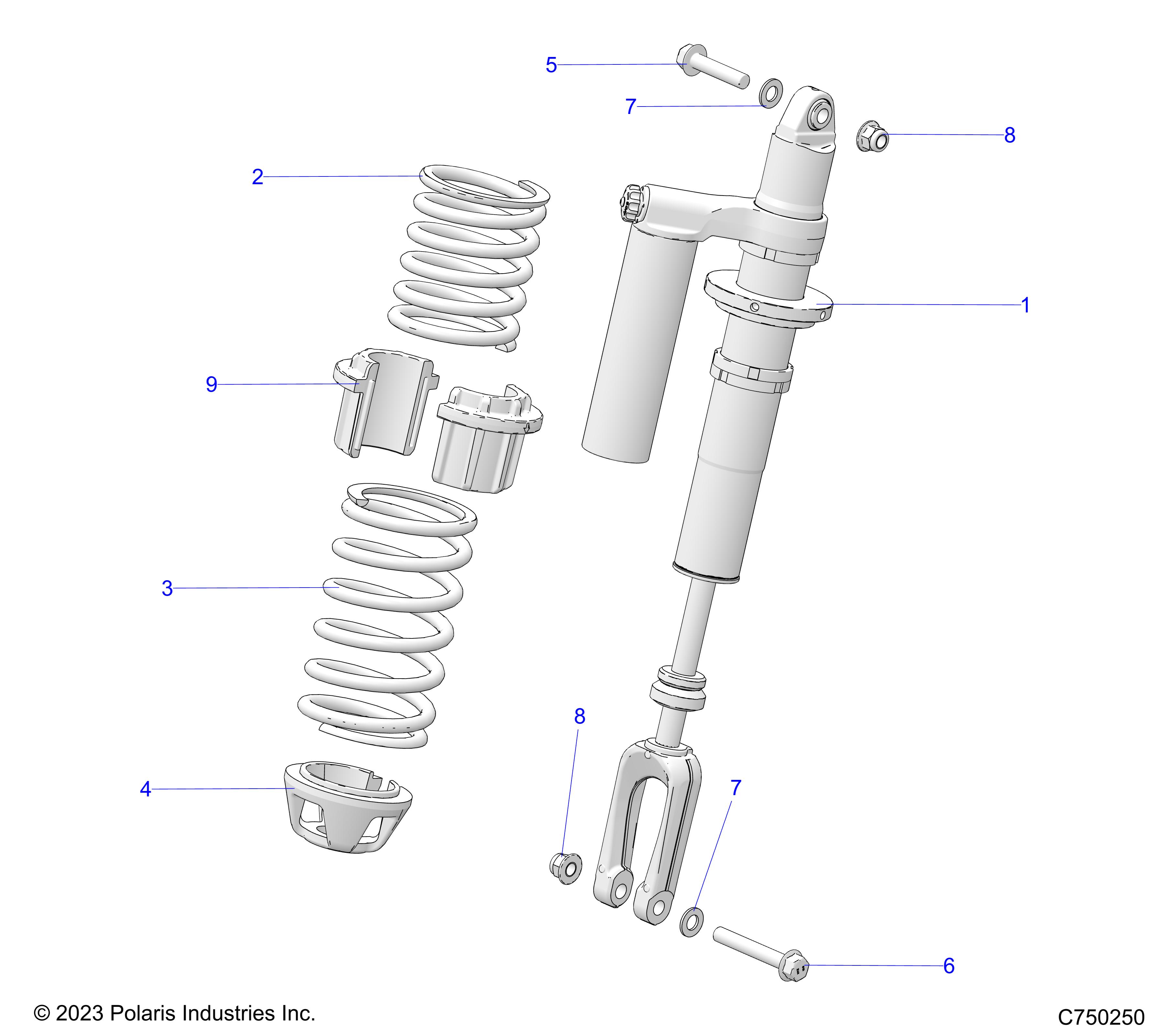 SUSPENSION, FRONT SHOCK MOUNTING - Z25SPE92A4/B4 (C750250)