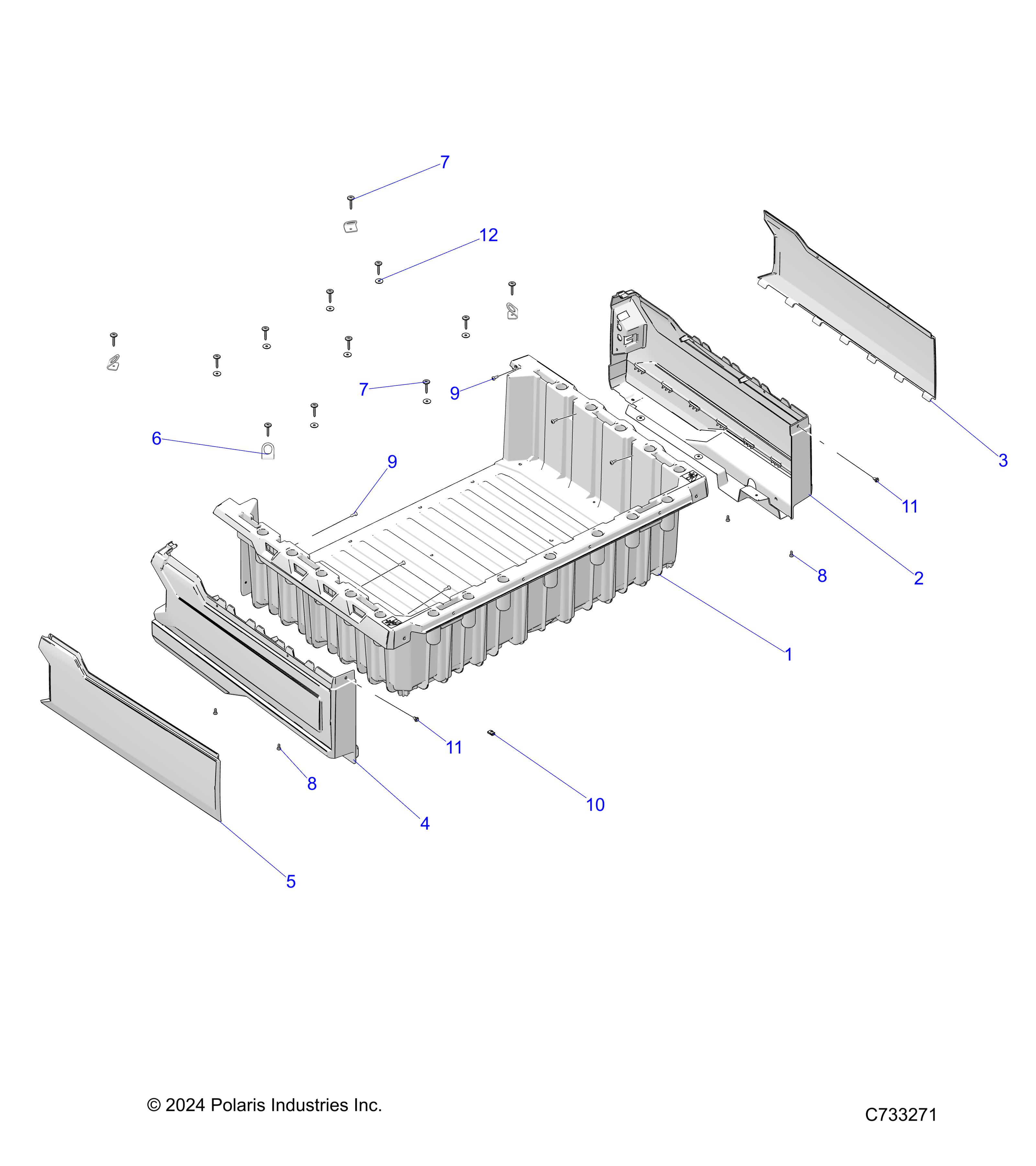 BODY, BOX ASM. - R25M4U57Z5/B5/Z6/B6 (C733271)