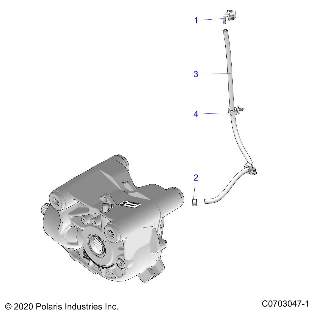 DRIVE TRAIN, GEARCASE, FRONT, VENTING - Z24RMD2KAH/AL/BH/BL (C0703047-1)