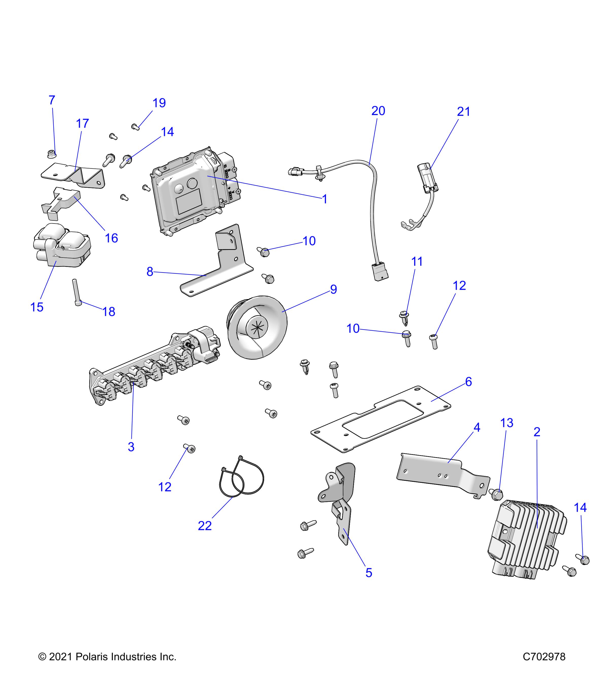 ELECTRICAL, WIRE HARNESS COMPONANTS - R22RRB99AZ/BZ (C702978)