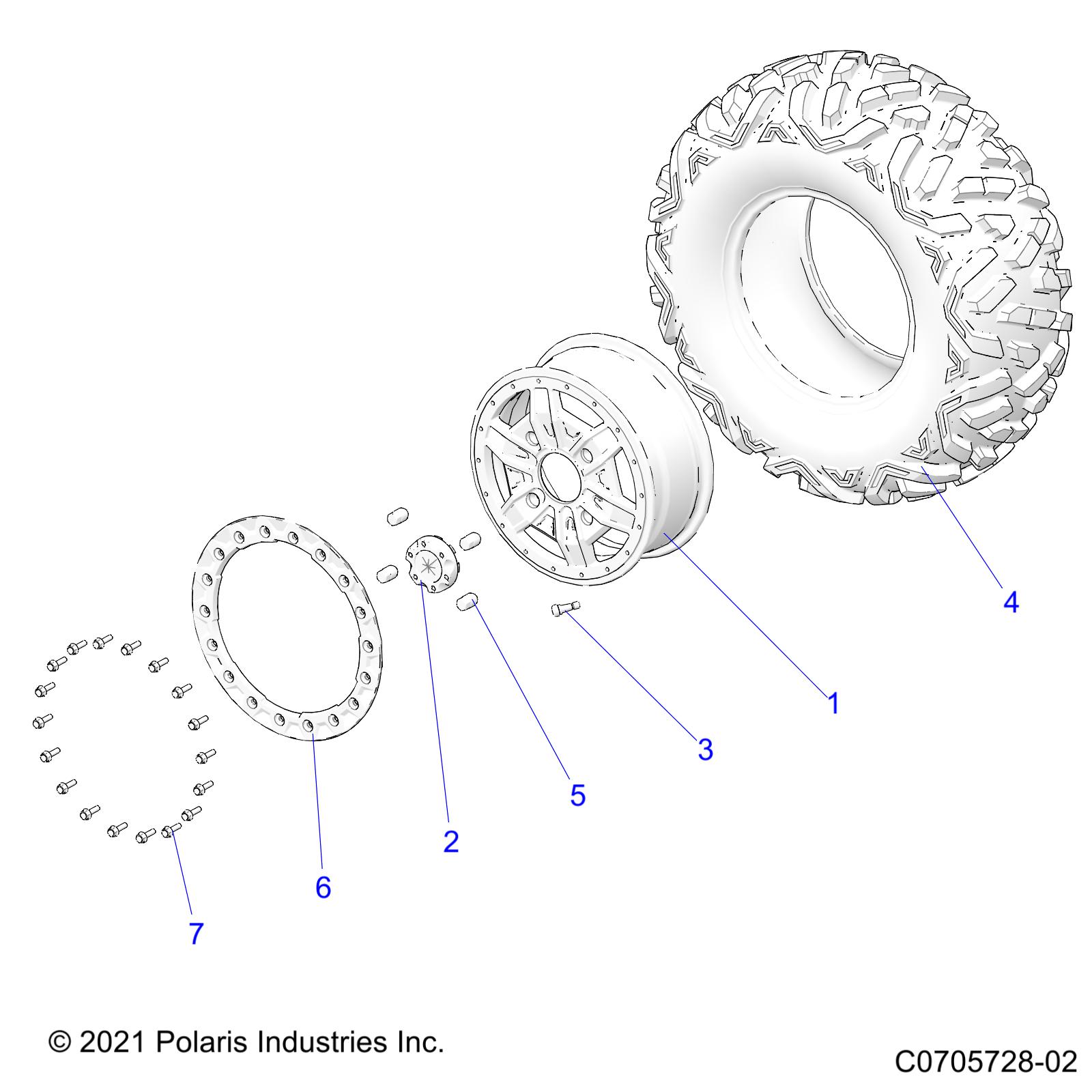 WHEELS, REAR - Z22NAS99CZ (C0705728-02)