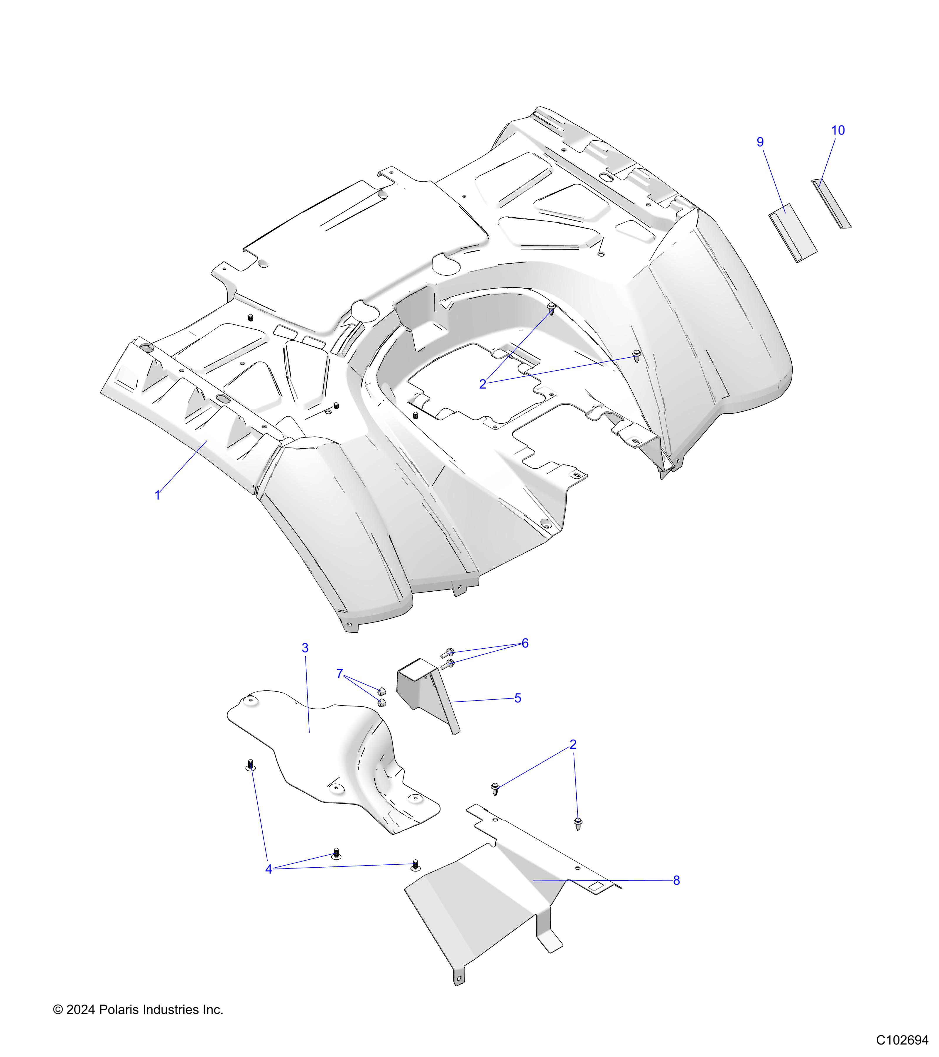 BODY, REAR CAB - A25SXN85A4 (C102694)